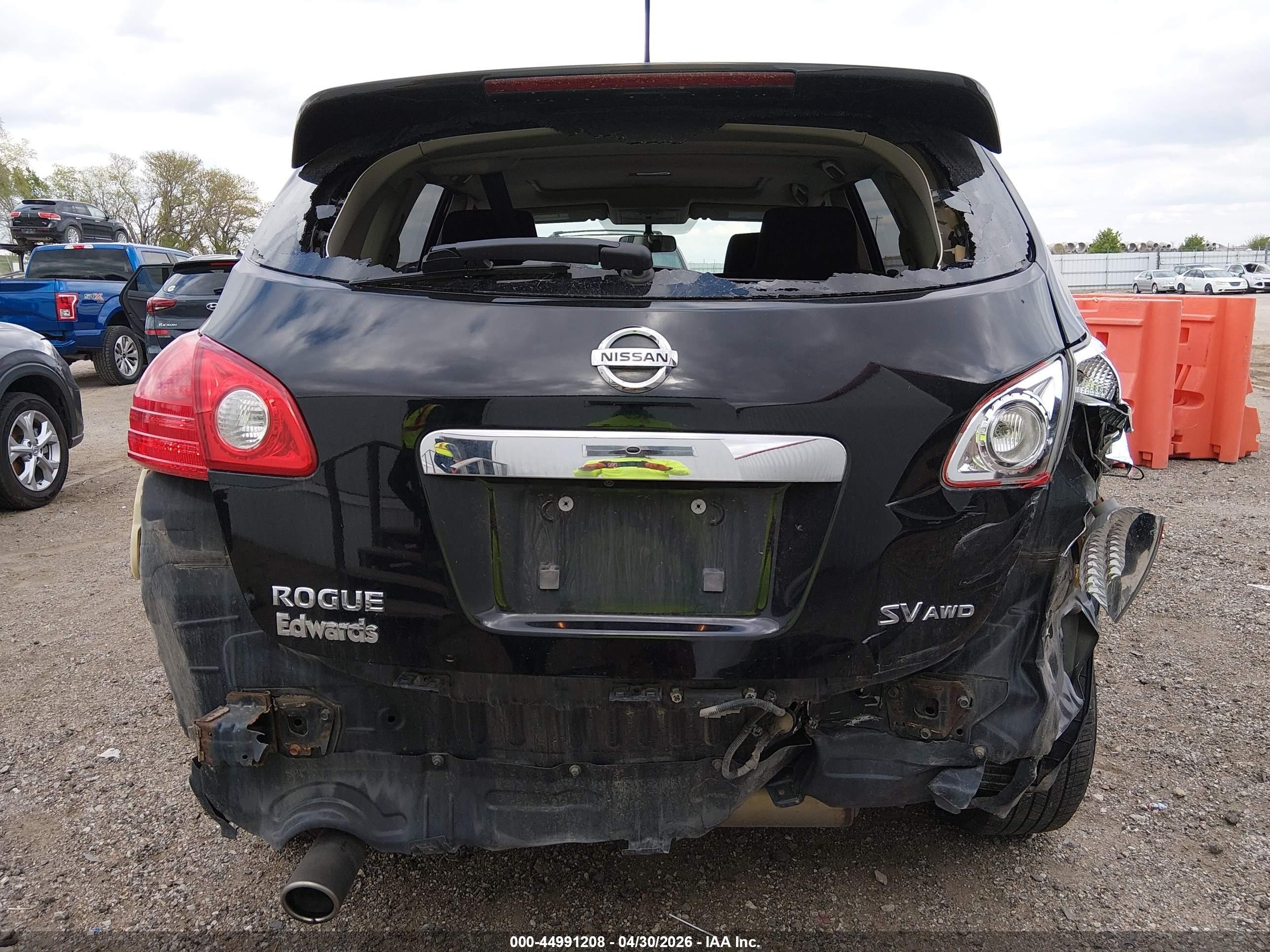 2012 Nissan Rogue Sv Black vin: JN8AS5MV6CW705652