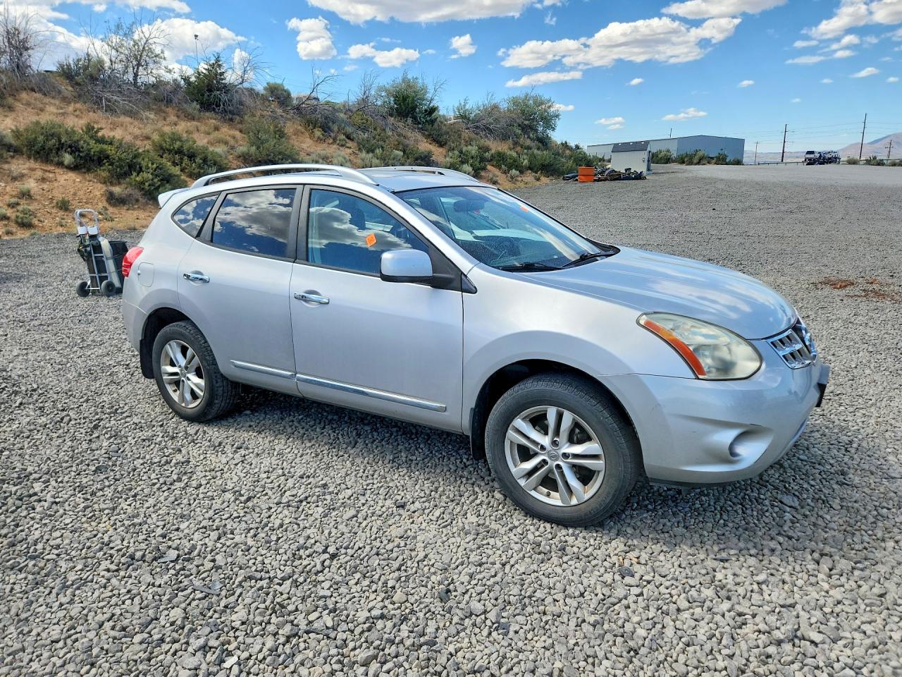 2012 Nissan Rogue S Silver vin: JN8AS5MV6CW708969