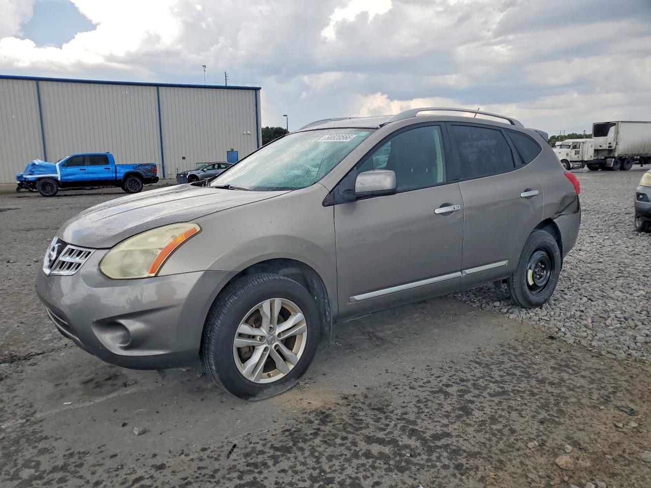 2012 Nissan Rogue S Gray vin: JN8AS5MV6CW710785