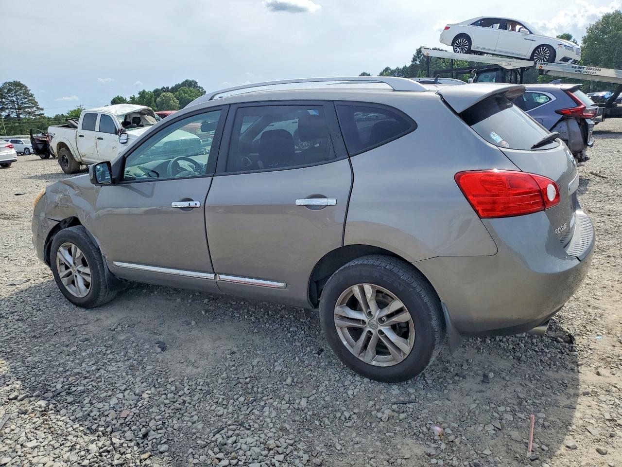 2012 Nissan Rogue S Silver vin: JN8AS5MV6CW714545