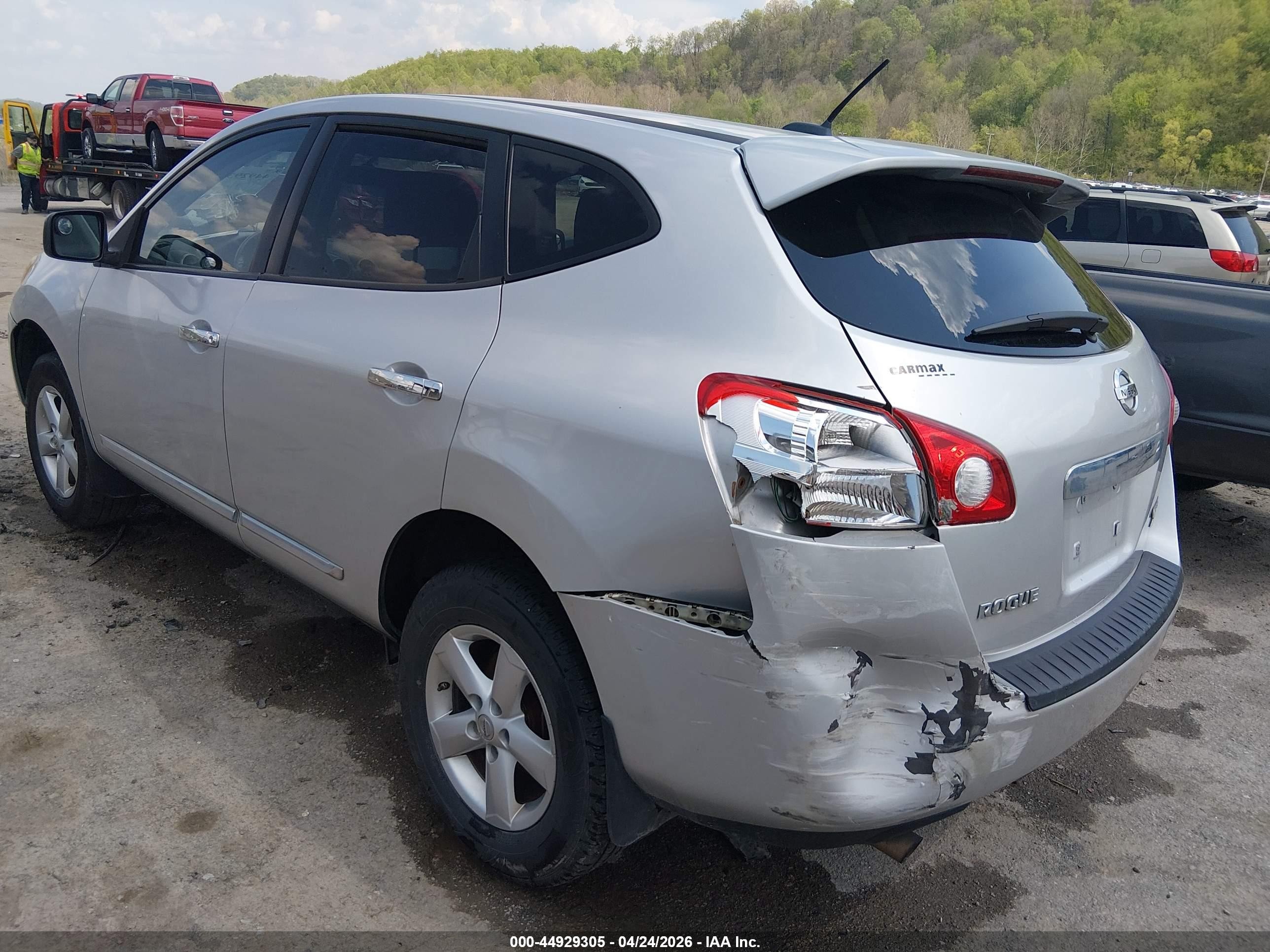 2012 Nissan Rogue S Silver vin: JN8AS5MV6CW714786