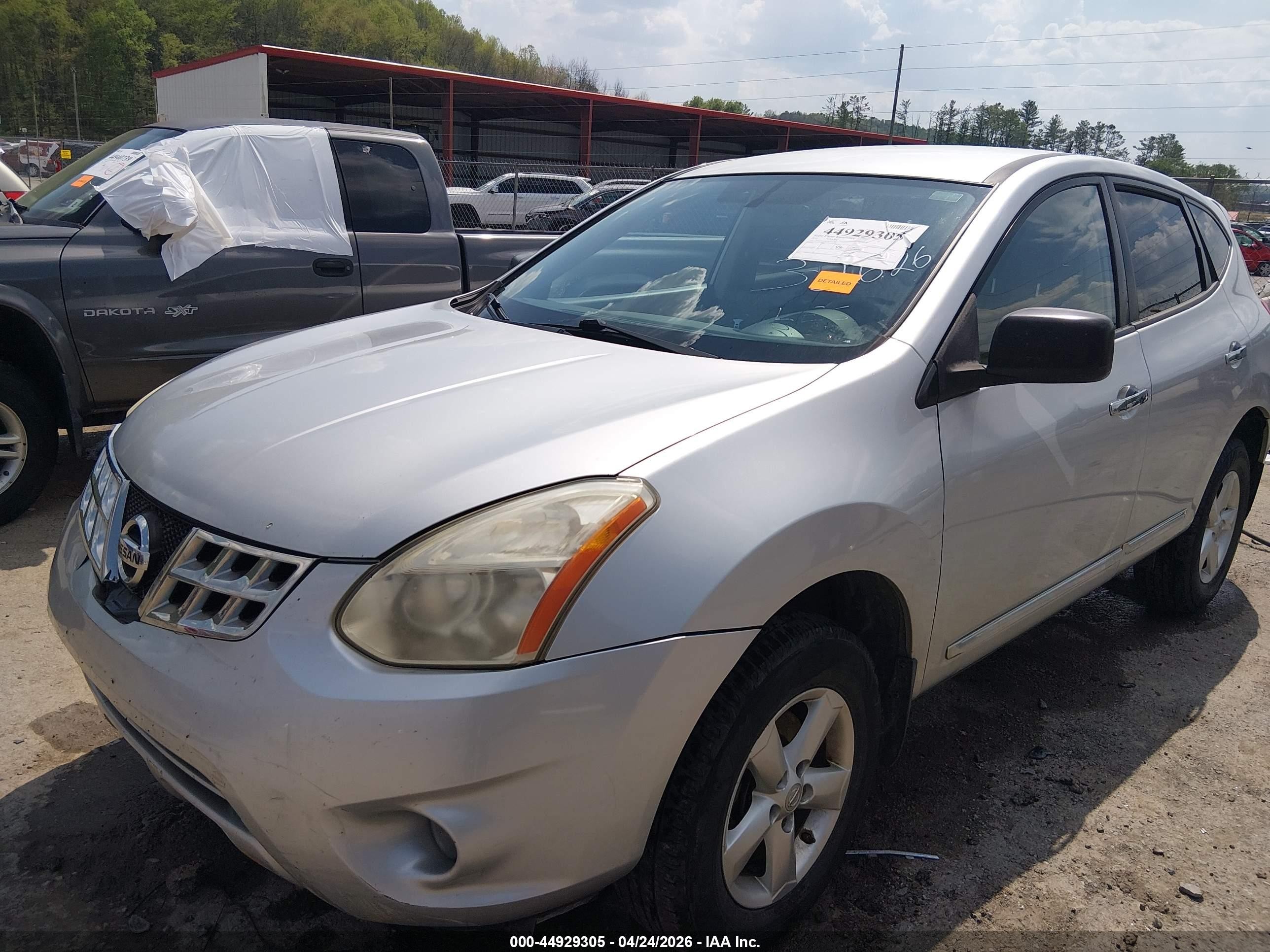 2012 Nissan Rogue S Silver vin: JN8AS5MV6CW714786