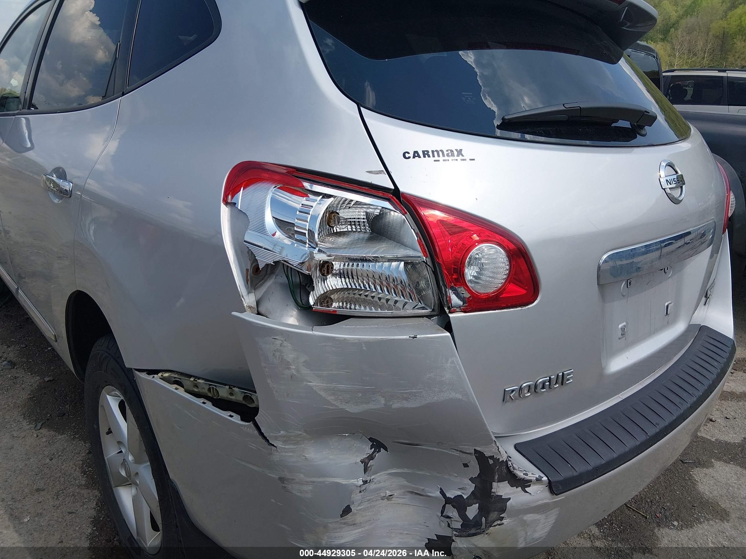 2012 Nissan Rogue S Silver vin: JN8AS5MV6CW714786
