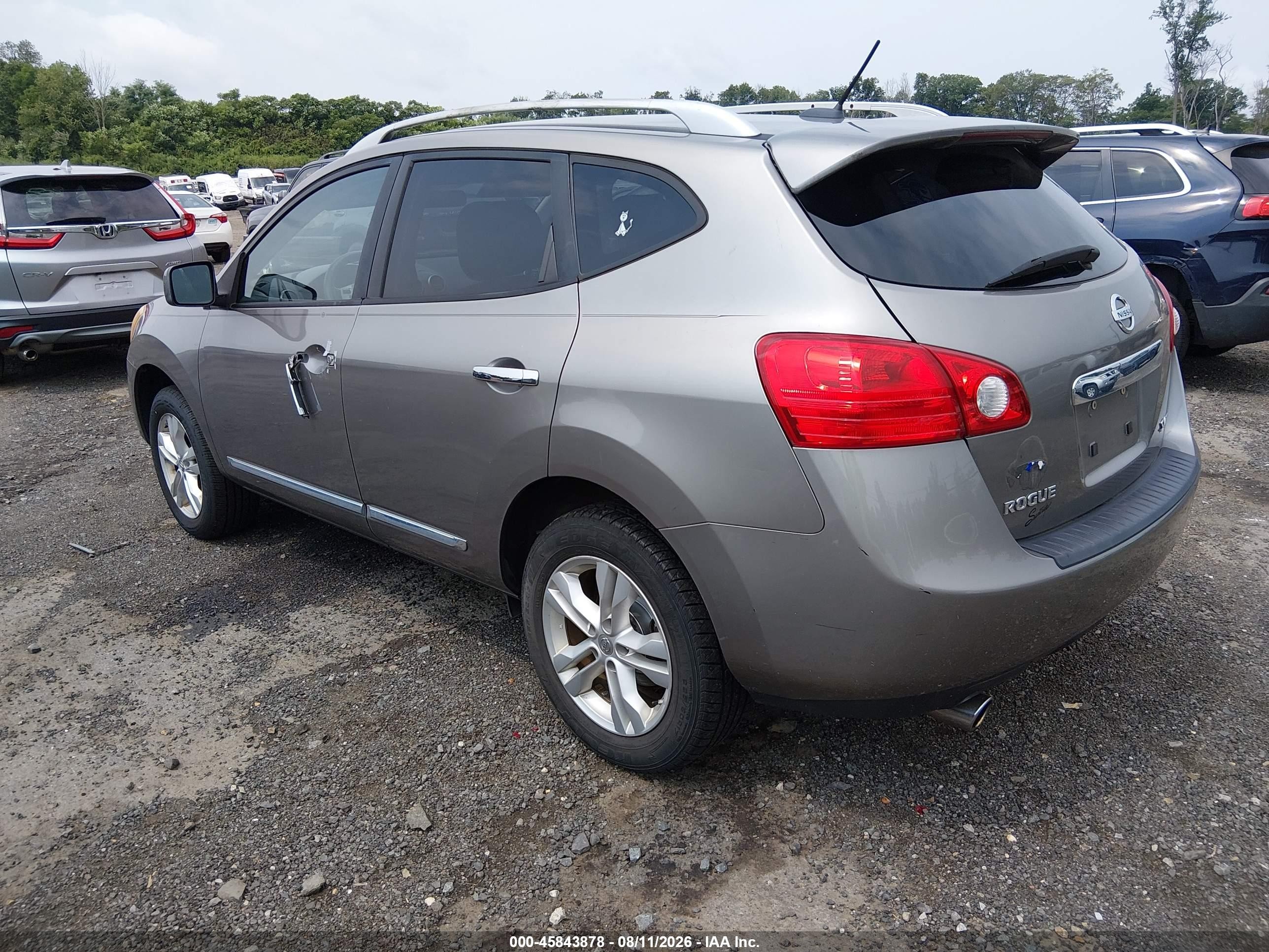 2012 Nissan Rogue Sv Gray vin: JN8AS5MV6CW718322