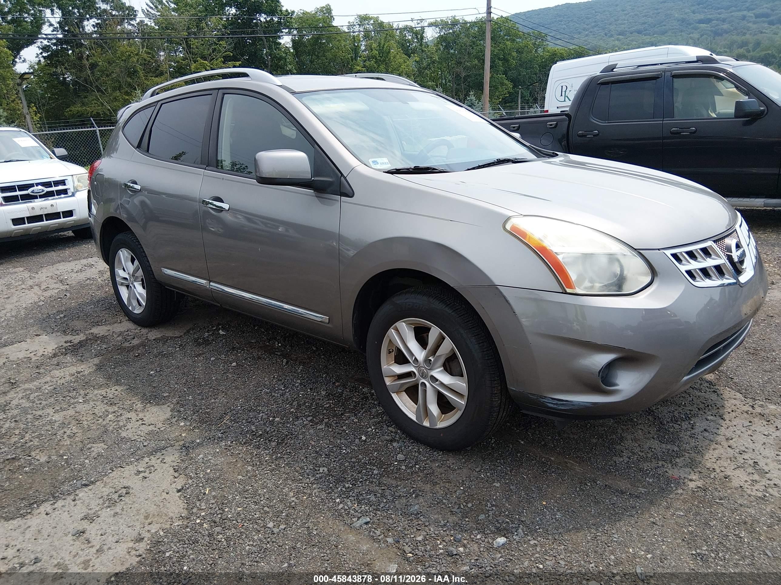 2012 Nissan Rogue Sv Gray vin: JN8AS5MV6CW718322