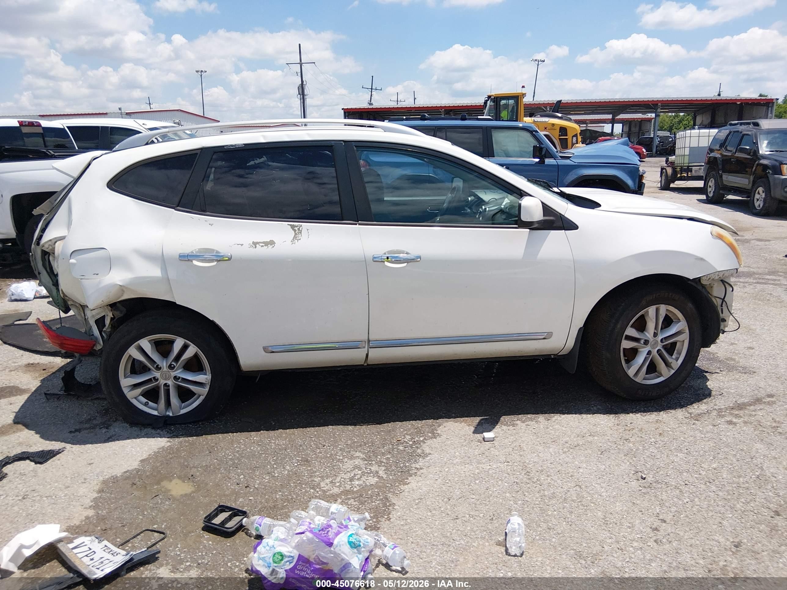 2013 Nissan Rogue Sv White vin: JN8AS5MV6DW110981