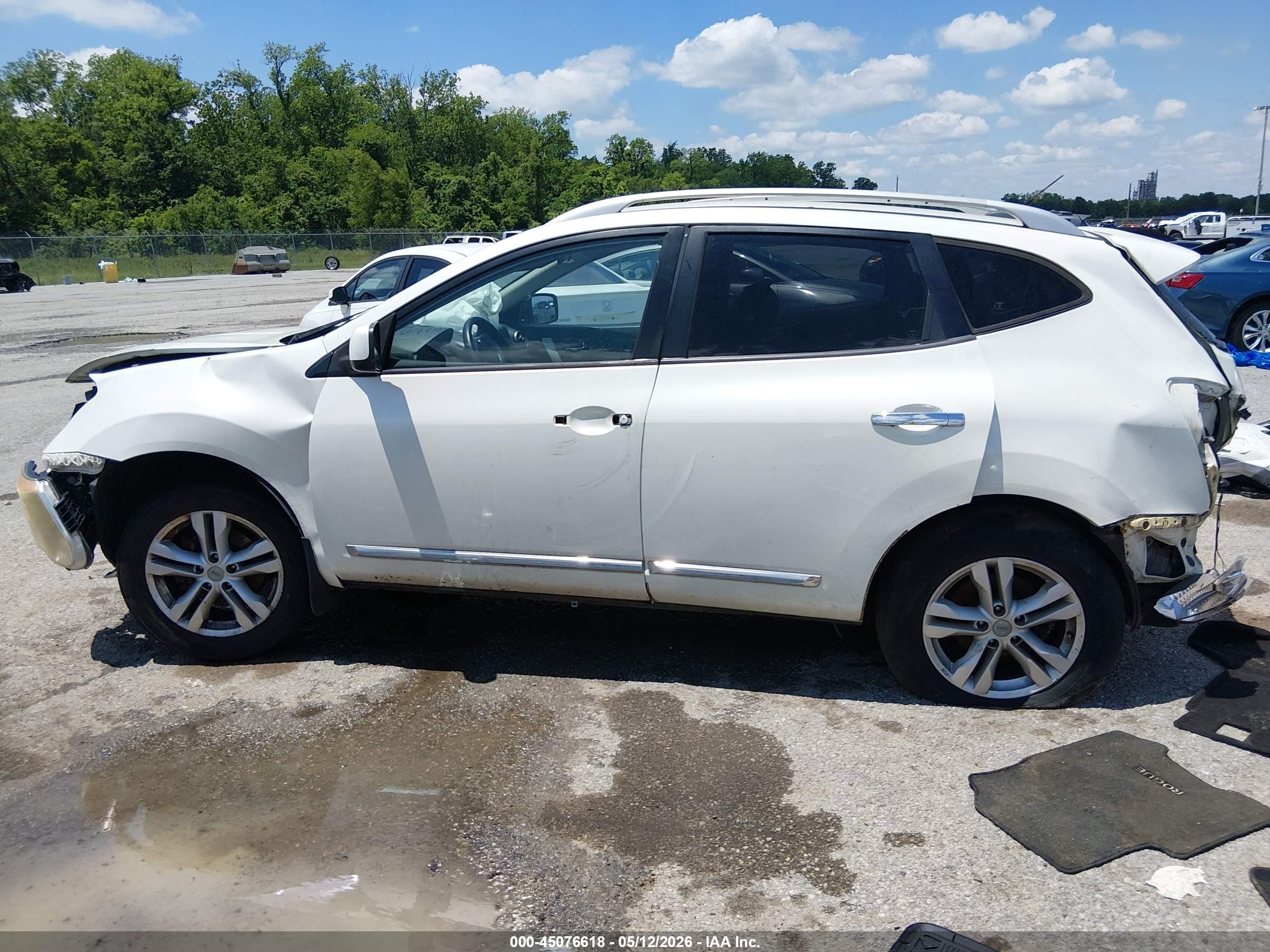 2013 Nissan Rogue Sv White vin: JN8AS5MV6DW110981