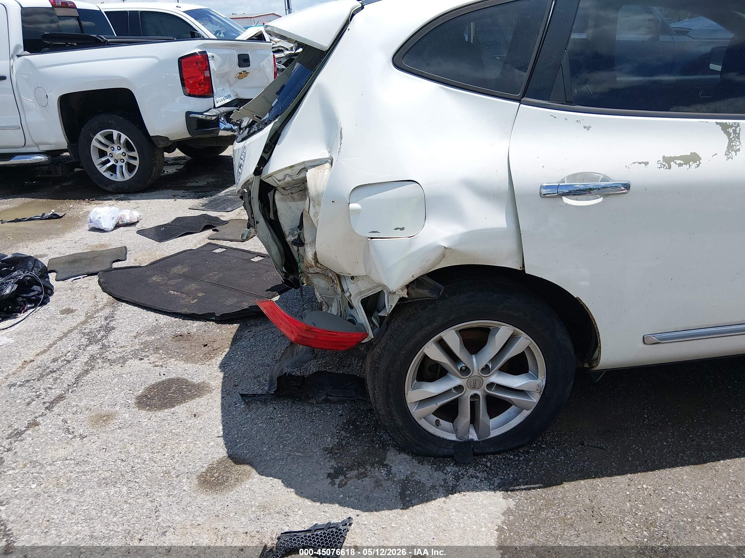 2013 Nissan Rogue Sv White vin: JN8AS5MV6DW110981