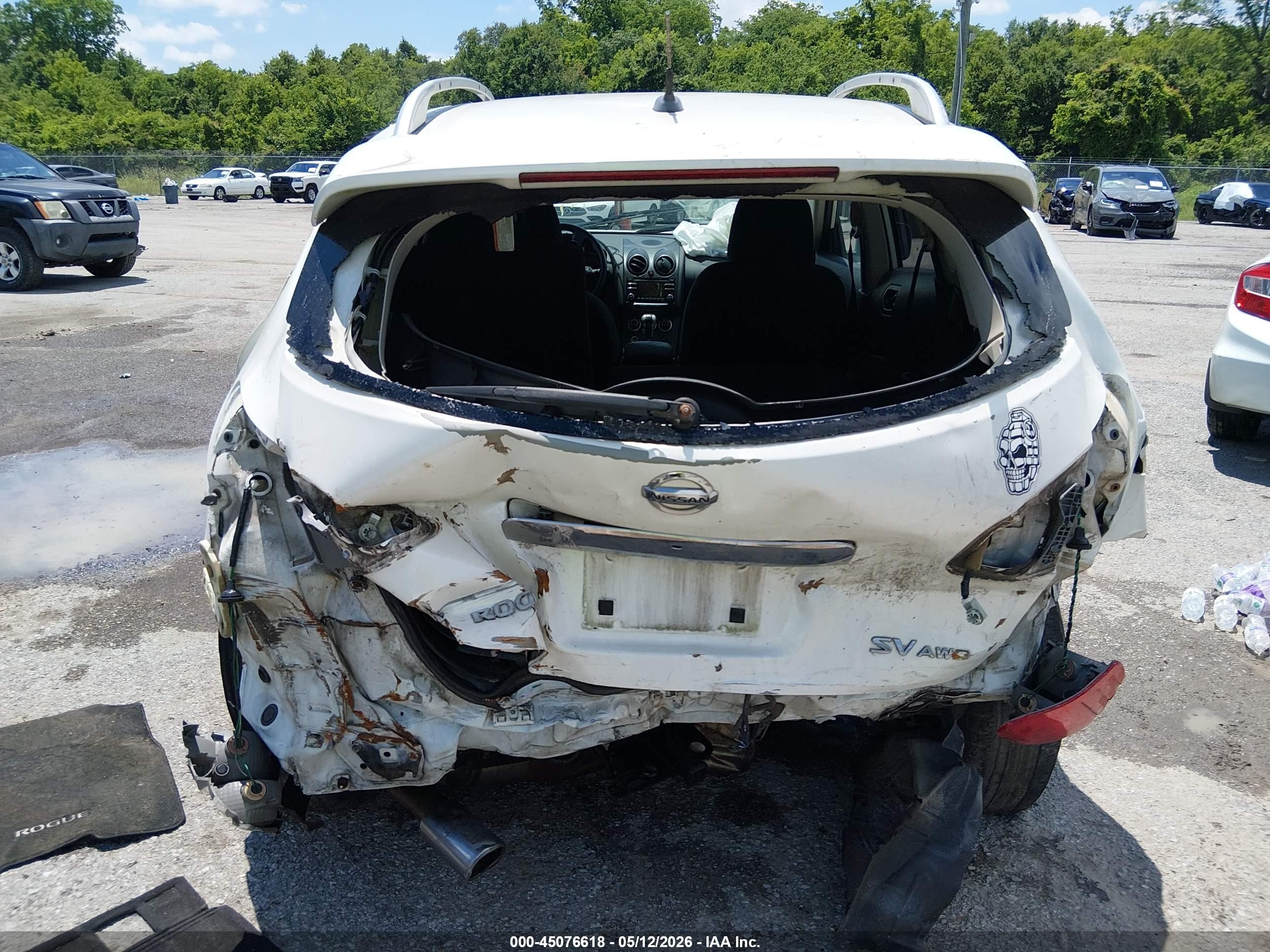 2013 Nissan Rogue Sv White vin: JN8AS5MV6DW110981