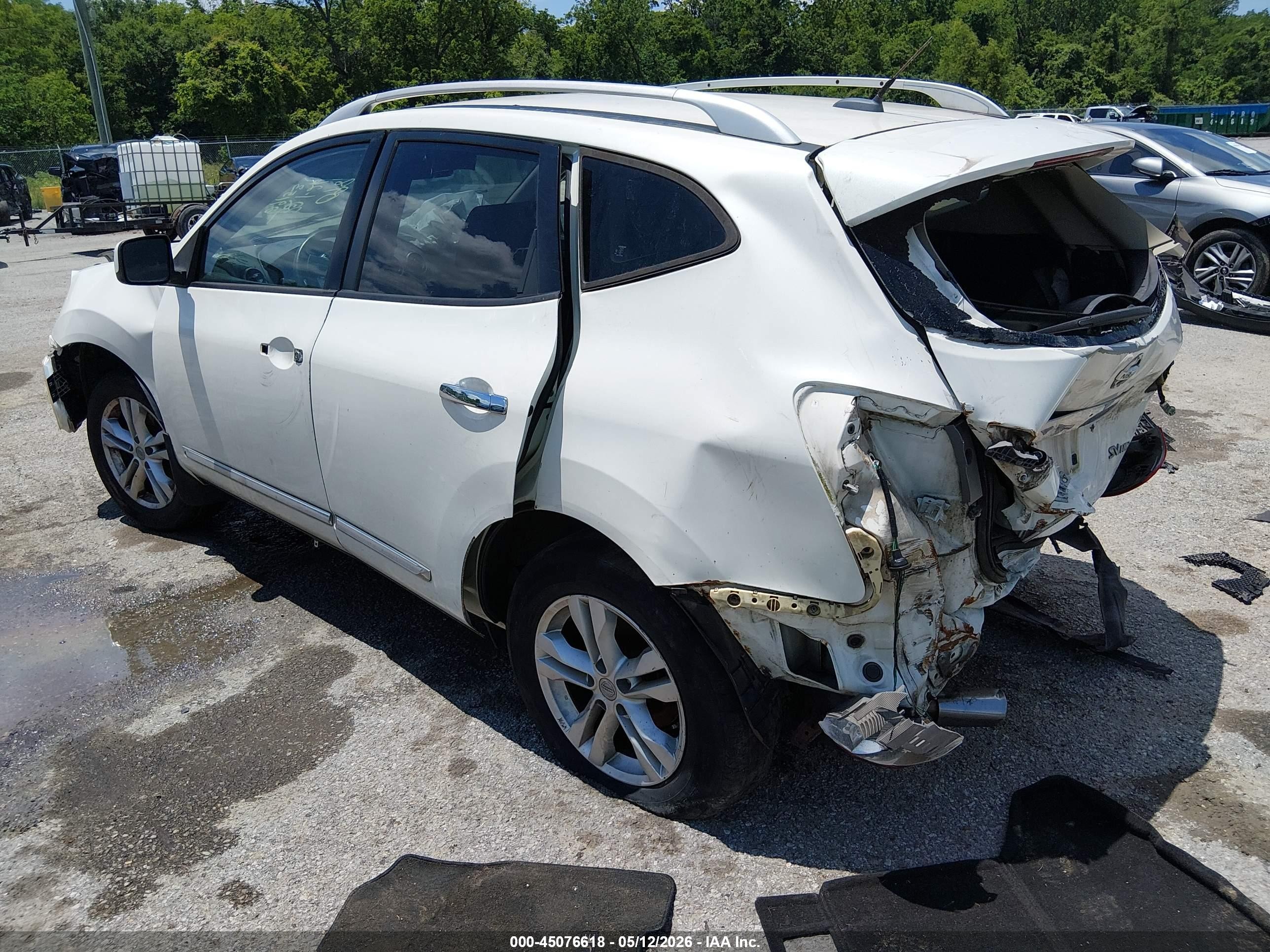 2013 Nissan Rogue Sv White vin: JN8AS5MV6DW110981
