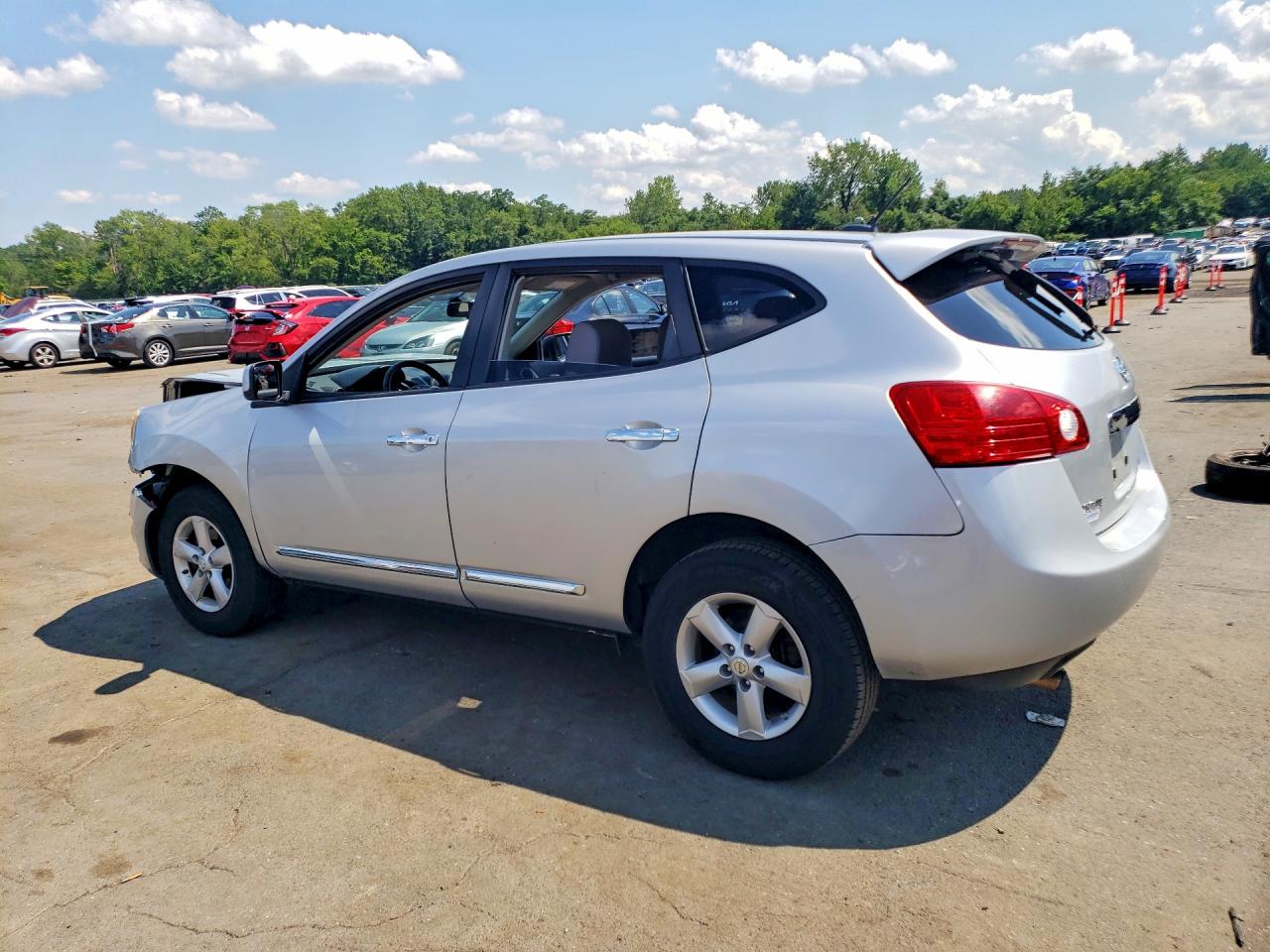 2013 Nissan Rogue S Silver vin: JN8AS5MV6DW116893