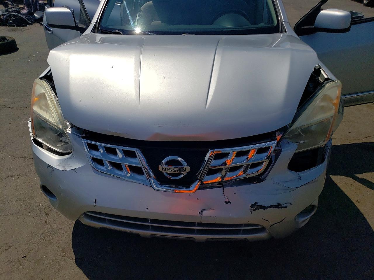2013 Nissan Rogue S Silver vin: JN8AS5MV6DW116893