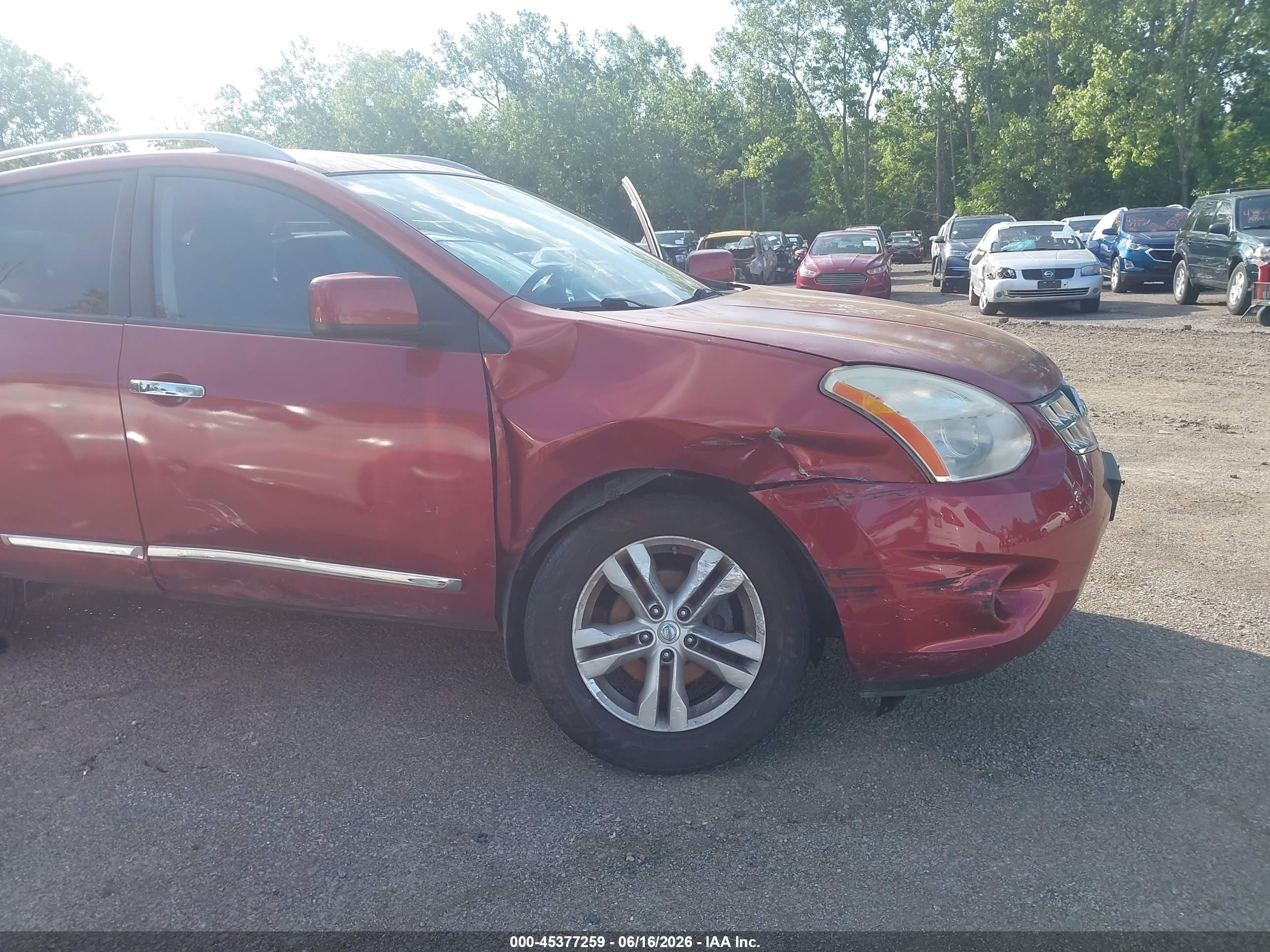 2013 Nissan Rogue Sv Red vin: JN8AS5MV6DW119728