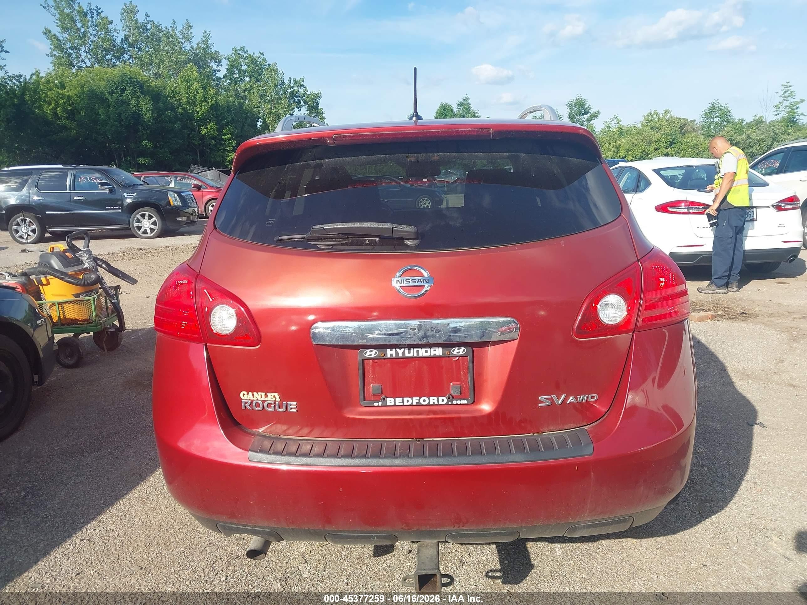 2013 Nissan Rogue Sv Red vin: JN8AS5MV6DW119728