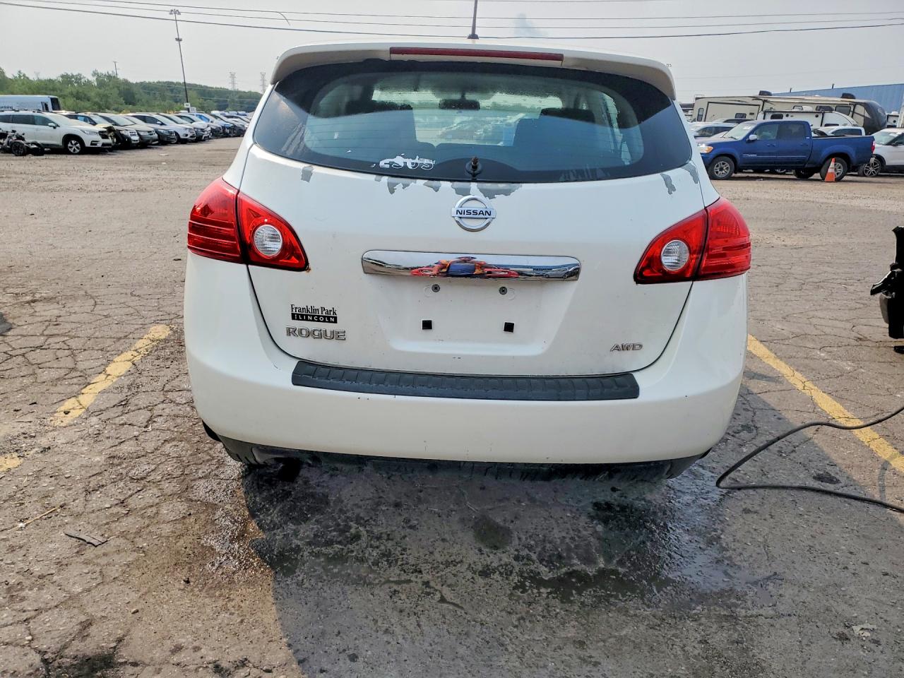 2013 Nissan Rogue S/sv White vin: JN8AS5MV6DW121964