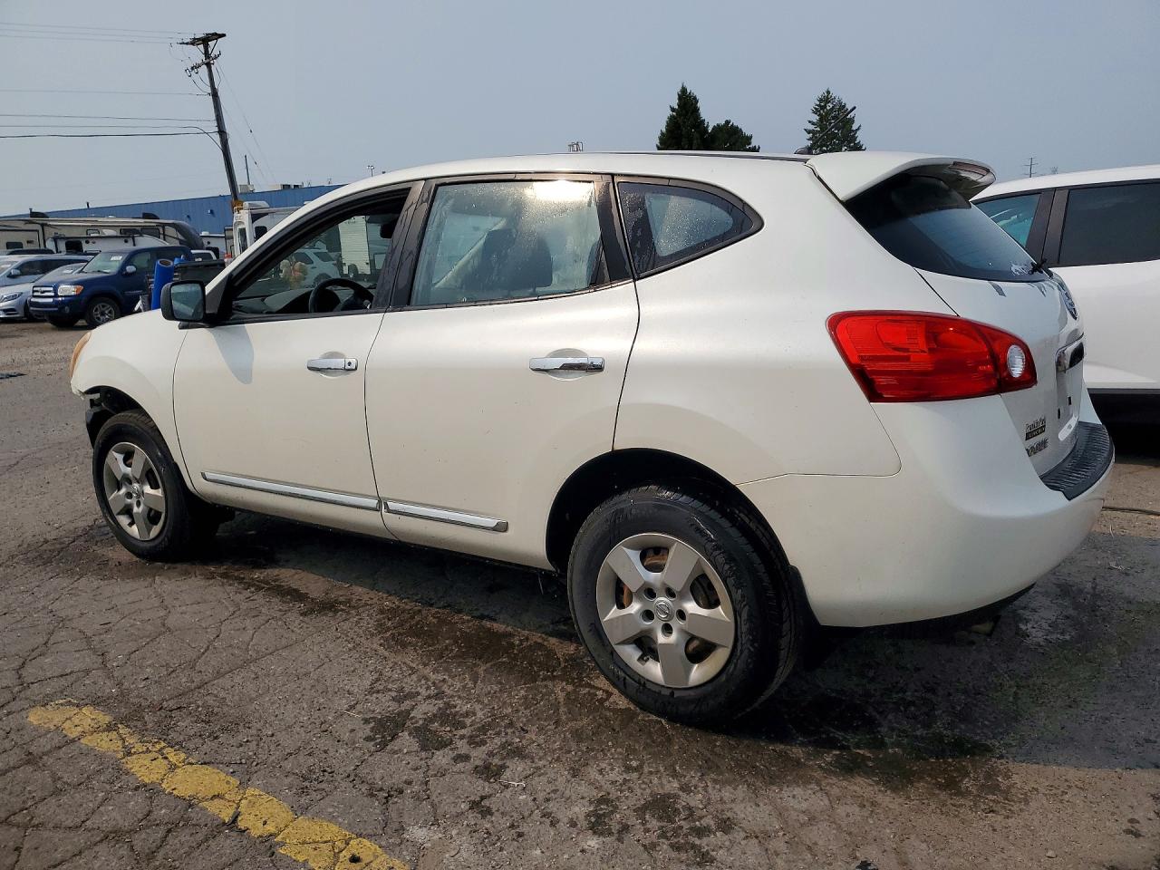 2013 Nissan Rogue S/sv White vin: JN8AS5MV6DW121964