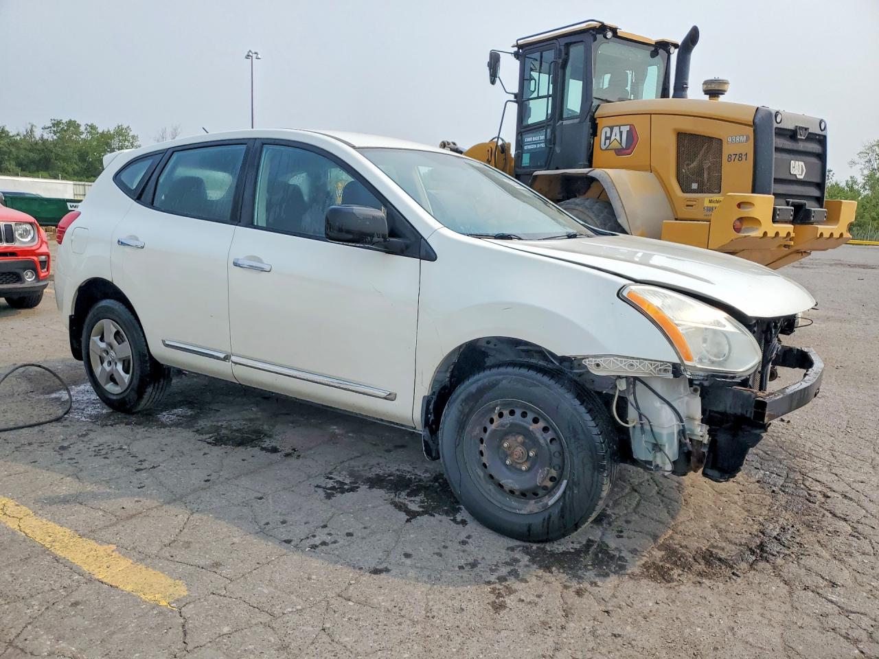 2013 Nissan Rogue S/sv White vin: JN8AS5MV6DW121964