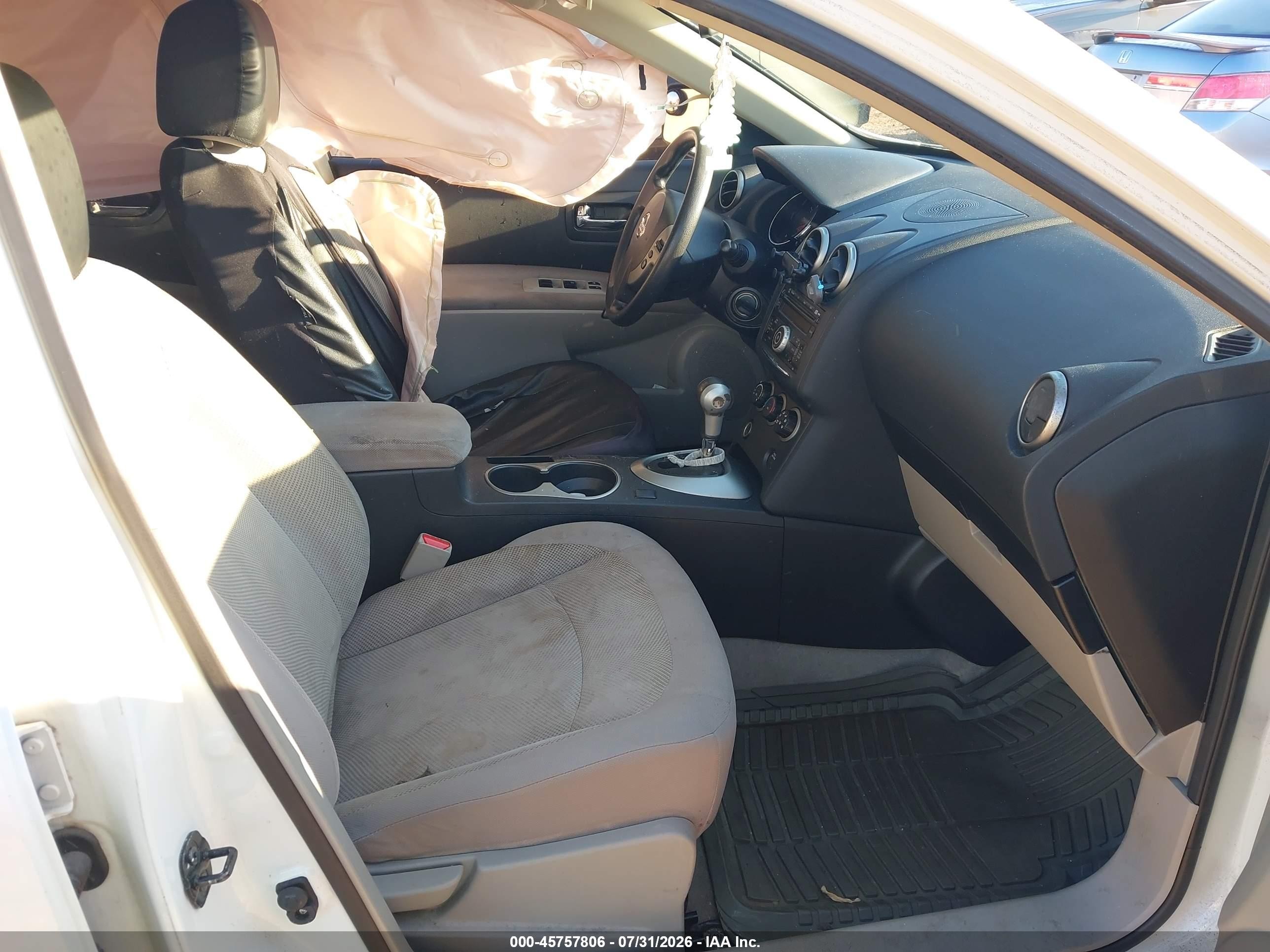 2013 Nissan Rogue S White vin: JN8AS5MV6DW122645