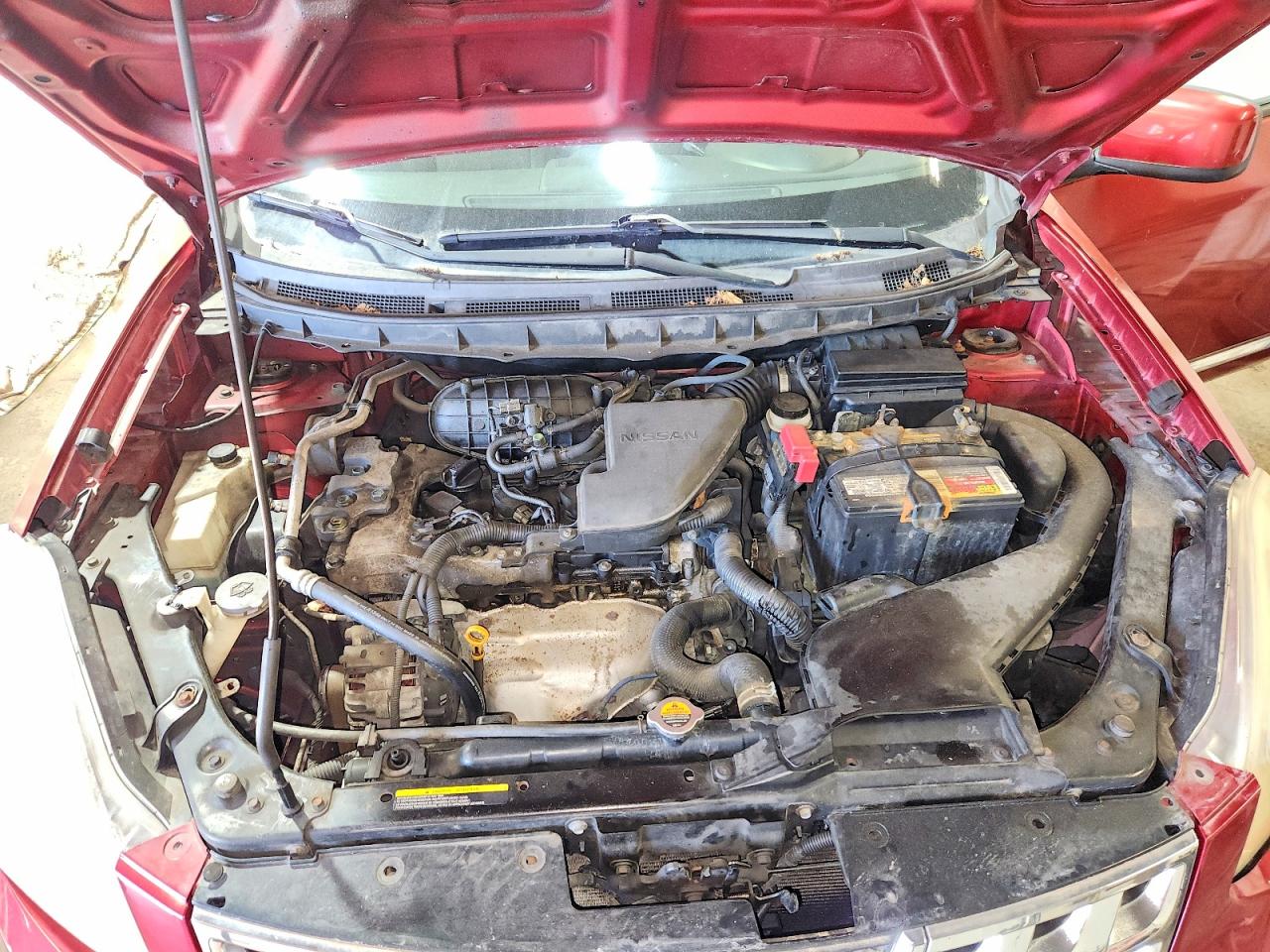2013 Nissan Rogue S Red vin: JN8AS5MV6DW125447