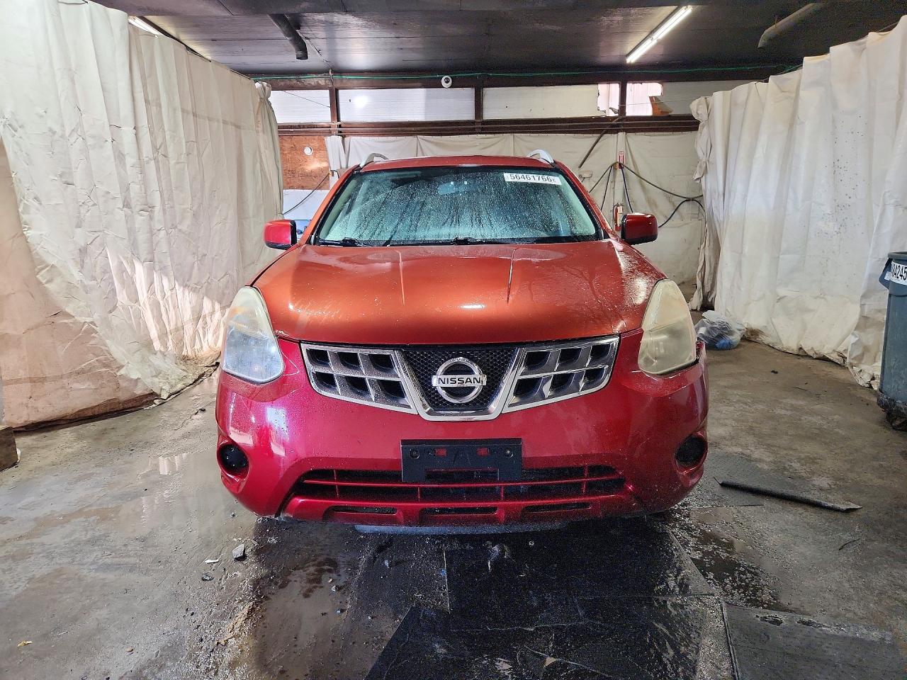 2013 Nissan Rogue S Red vin: JN8AS5MV6DW125447