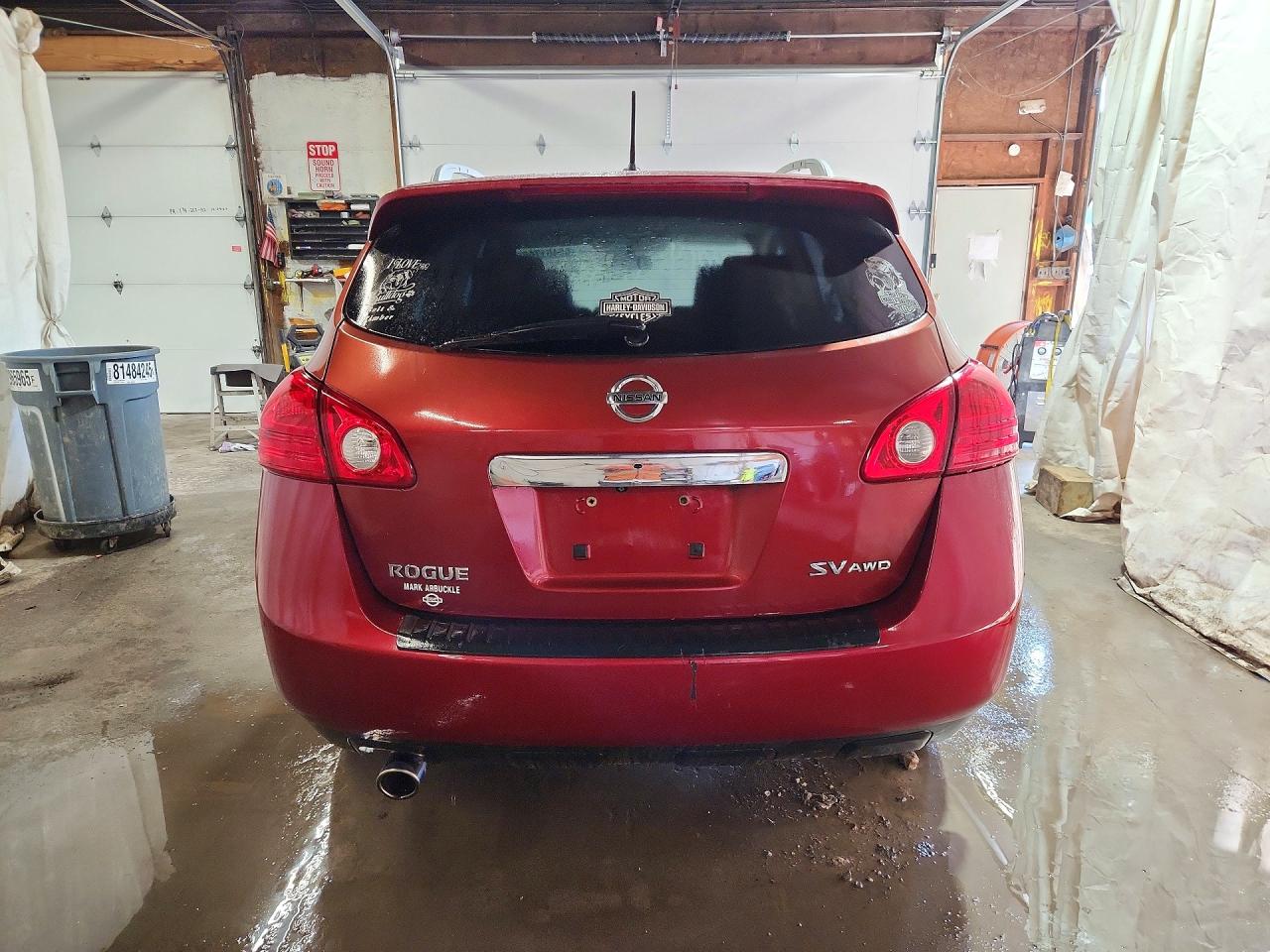 2013 Nissan Rogue S Red vin: JN8AS5MV6DW125447