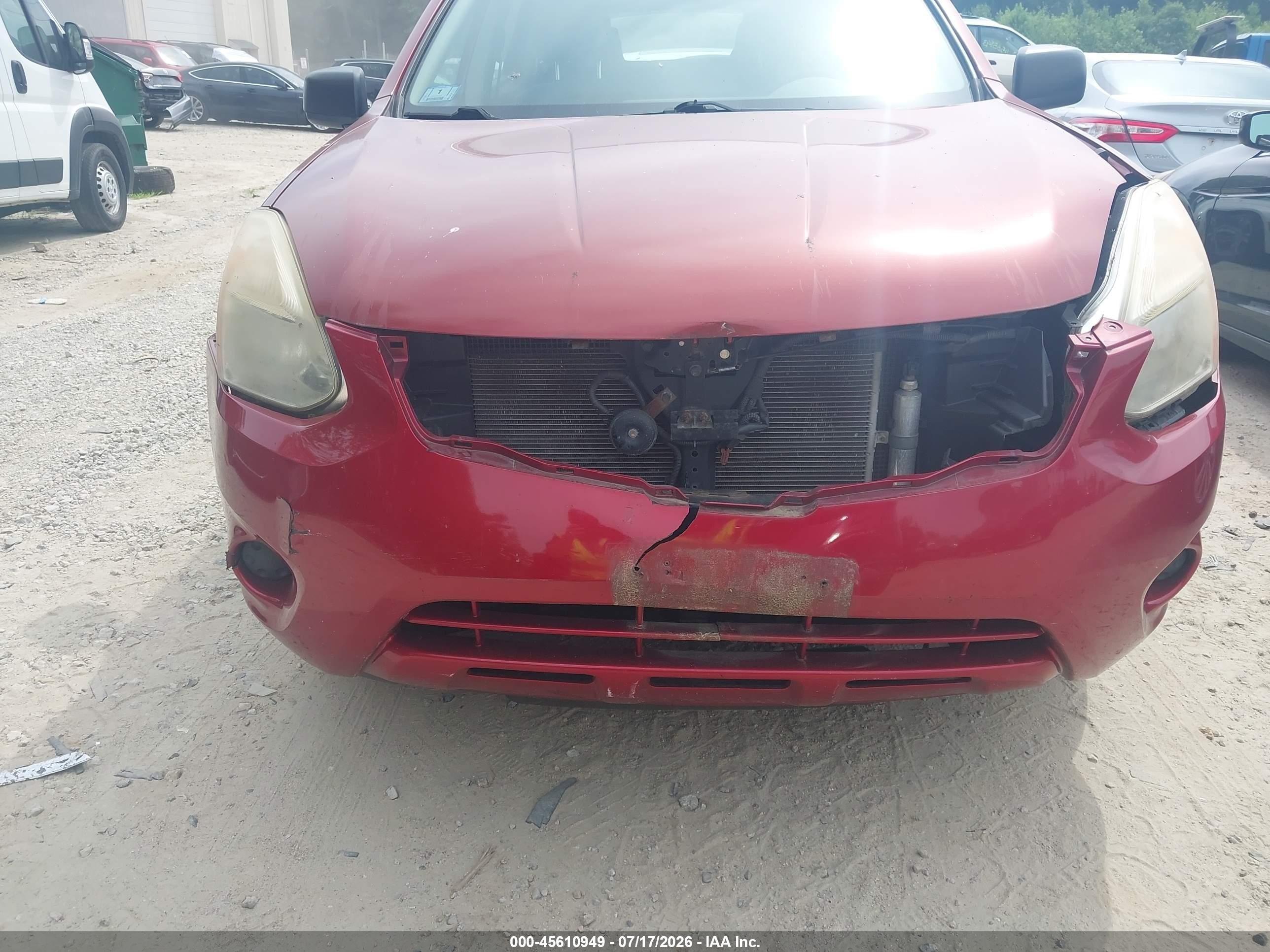 2013 Nissan Rogue S Red vin: JN8AS5MV6DW130325