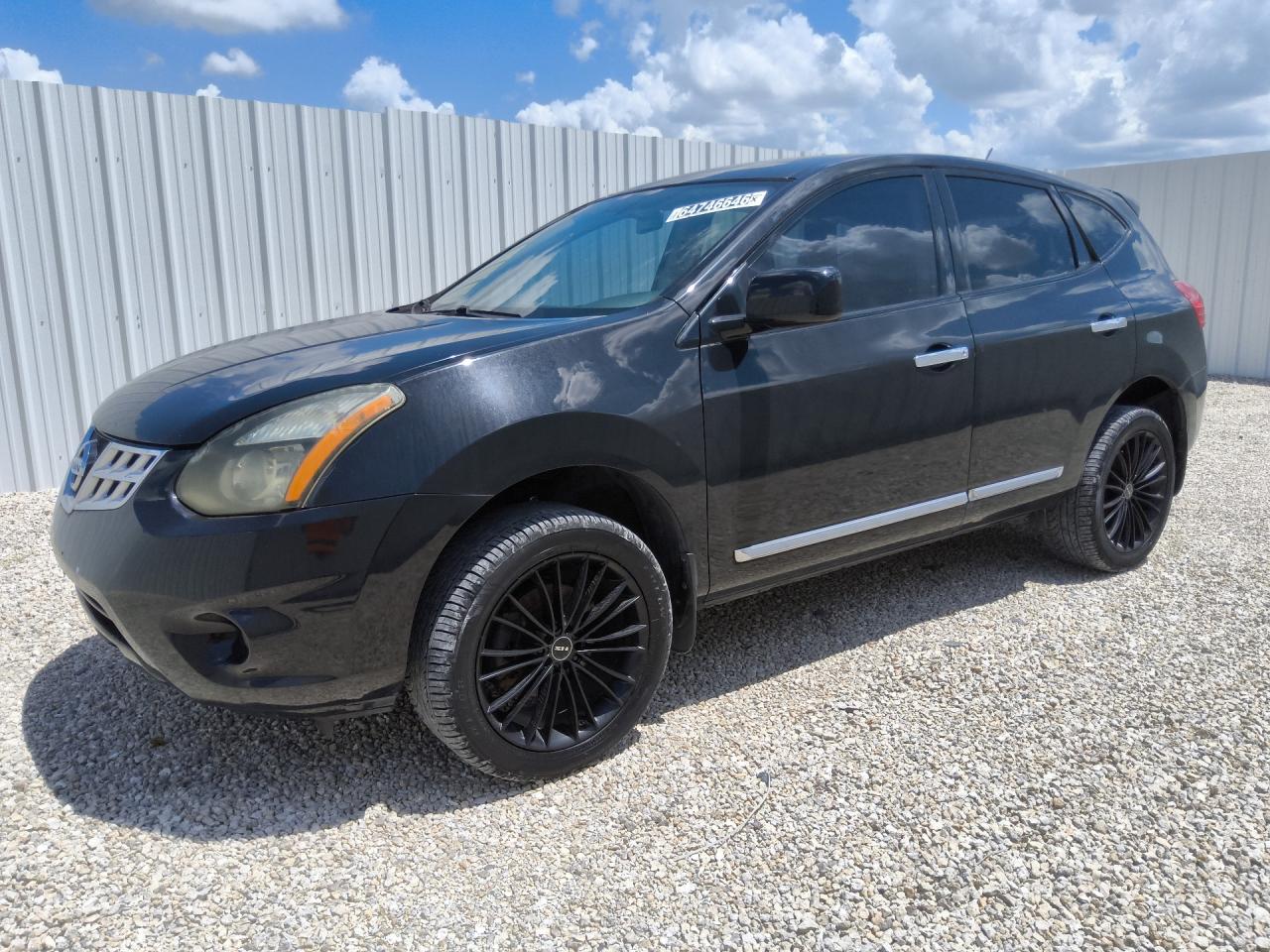 2013 Nissan Rogue S Black vin: JN8AS5MV6DW130633 Damage: Left Front Wheel, Aftermarket, Acceptable