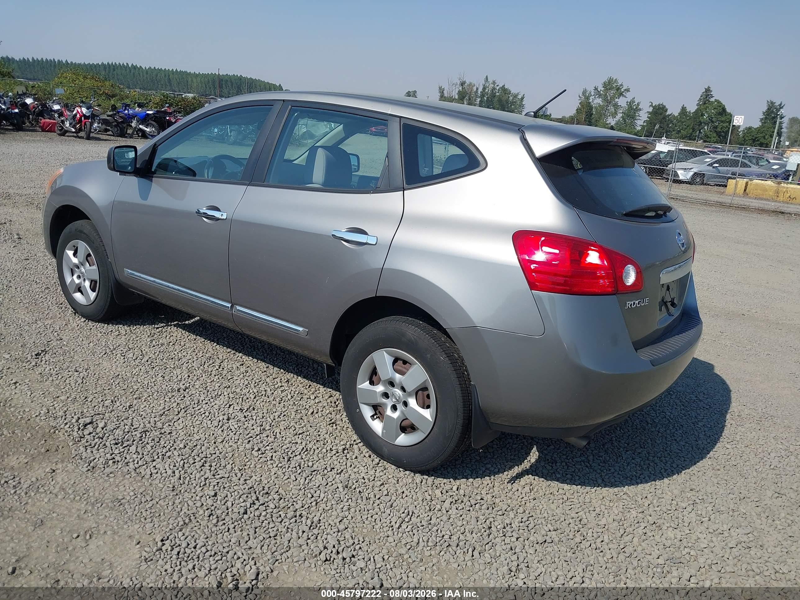 2013 Nissan Rogue S Gray vin: JN8AS5MV6DW135489