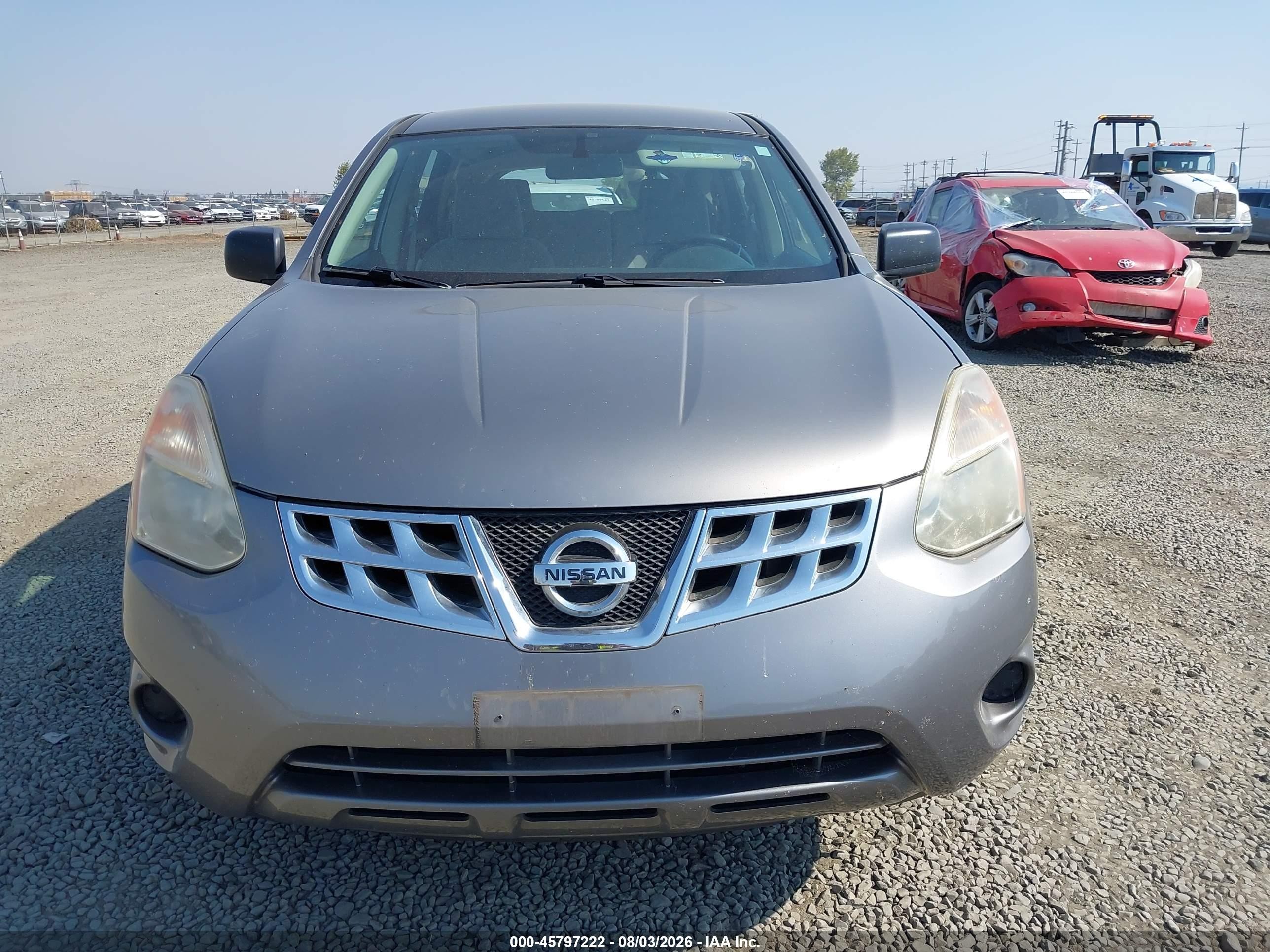2013 Nissan Rogue S Gray vin: JN8AS5MV6DW135489