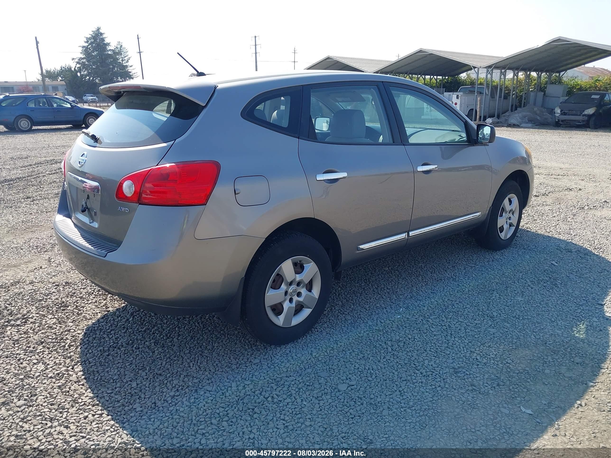2013 Nissan Rogue S Gray vin: JN8AS5MV6DW135489