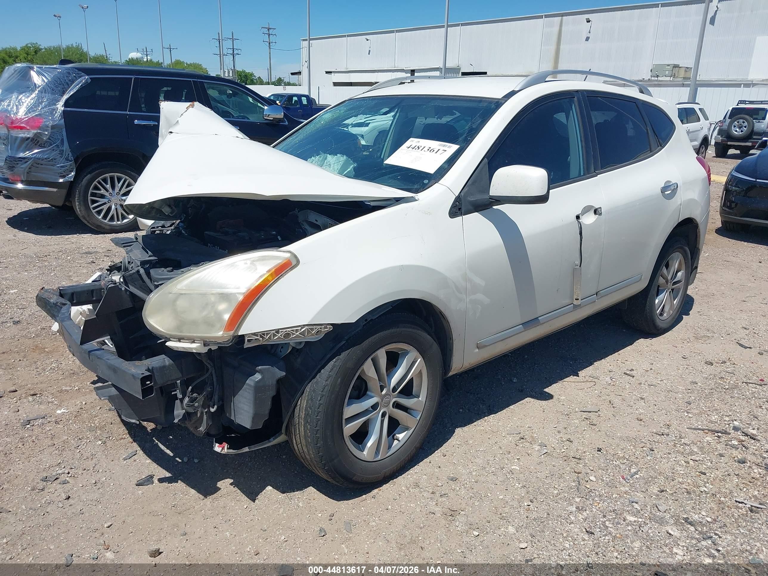 2013 Nissan Rogue Sv White vin: JN8AS5MV6DW136125
