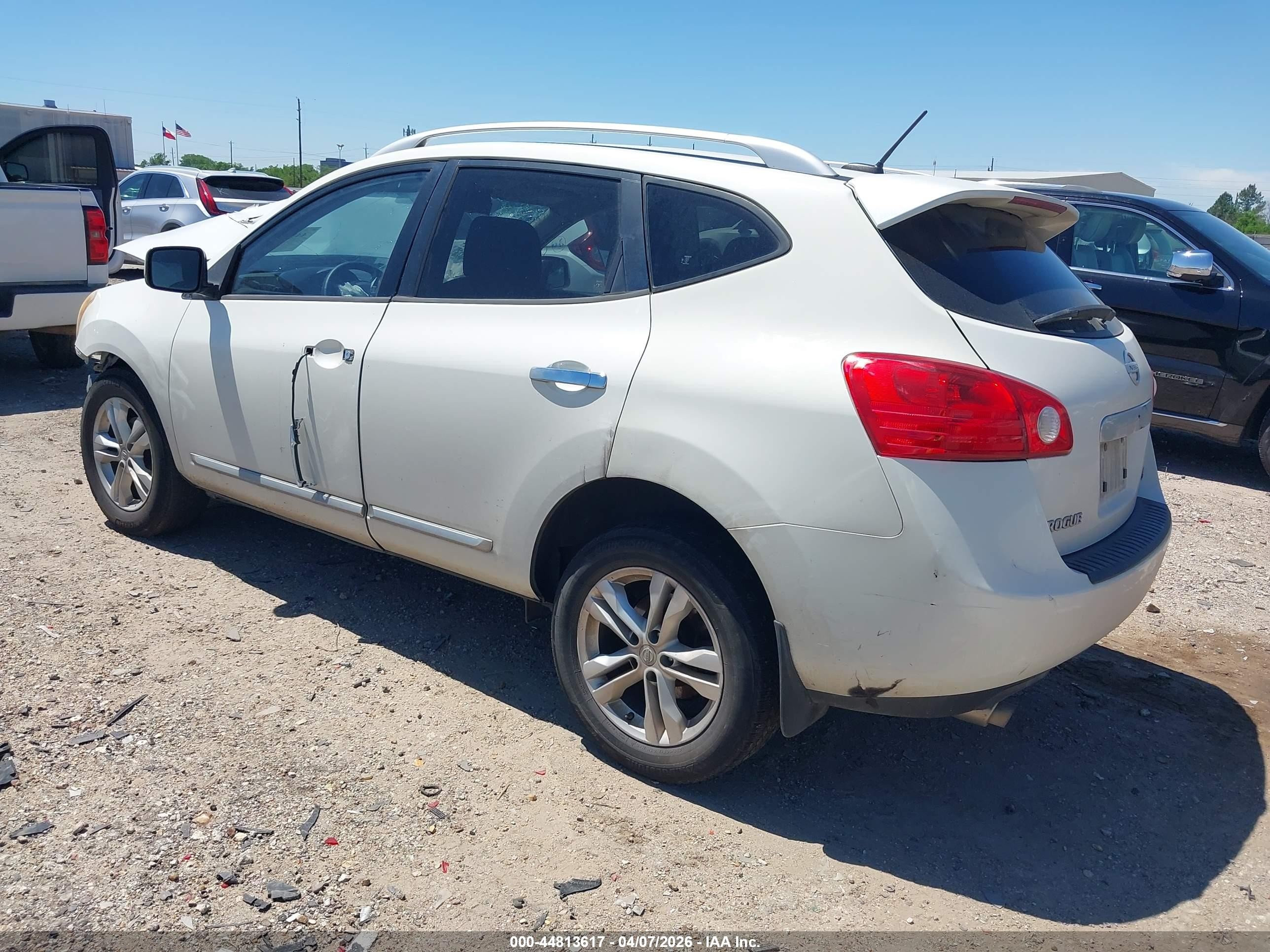2013 Nissan Rogue Sv White vin: JN8AS5MV6DW136125