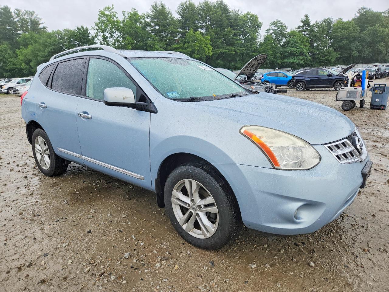 2013 Nissan Rogue S Синий vin: JN8AS5MV6DW146170