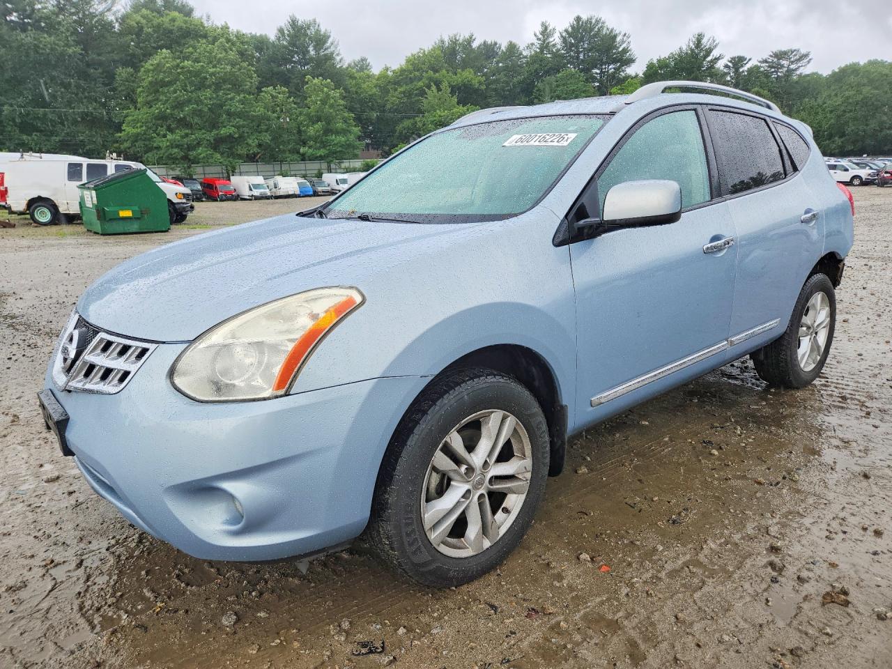 2013 Nissan Rogue S Синий vin: JN8AS5MV6DW146170