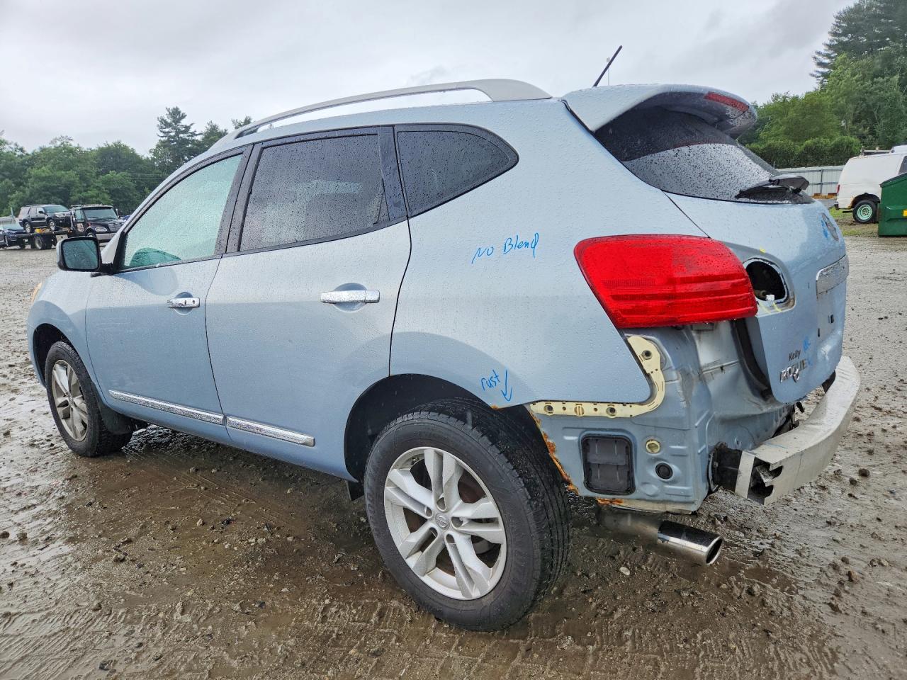 2013 Nissan Rogue S Синий vin: JN8AS5MV6DW146170