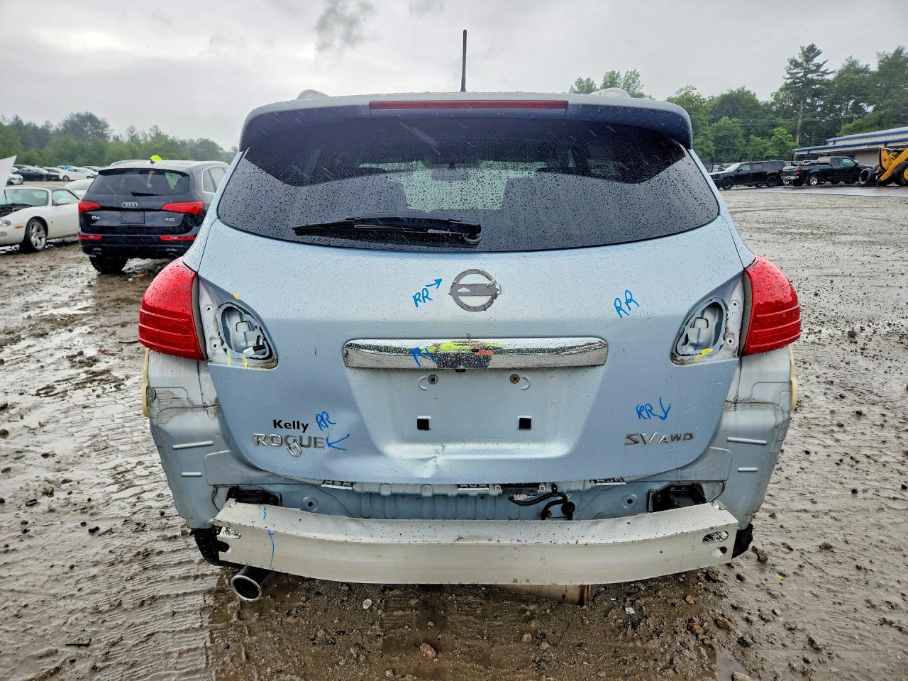 2013 Nissan Rogue S Синий vin: JN8AS5MV6DW146170