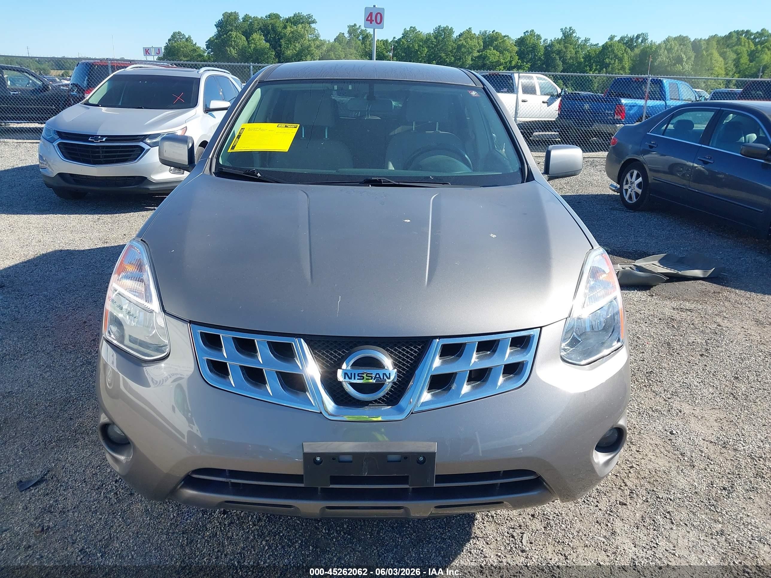 2013 Nissan Rogue S Серый vin: JN8AS5MV6DW600062