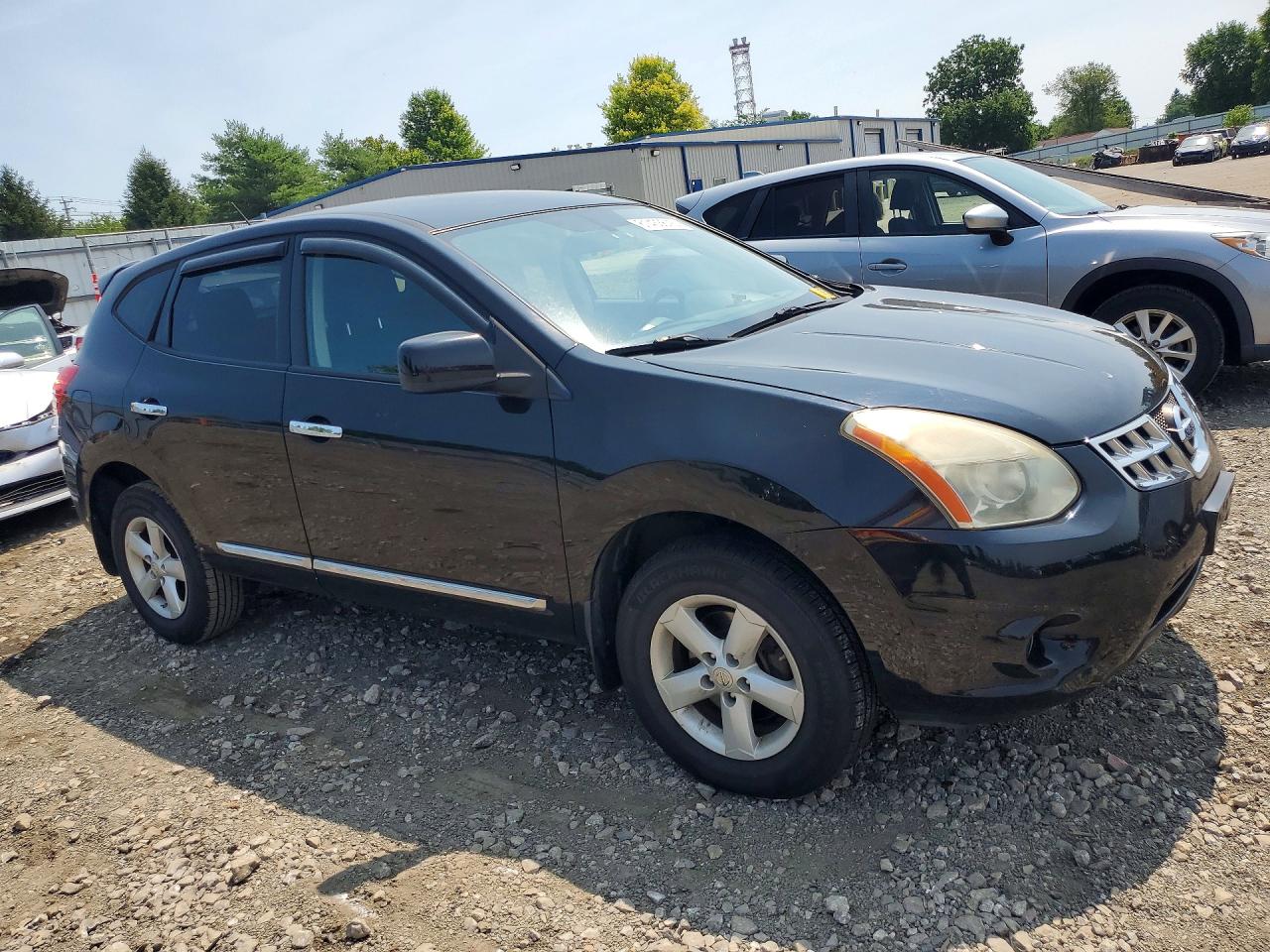 2013 Nissan Rogue S Black vin: JN8AS5MV6DW605455