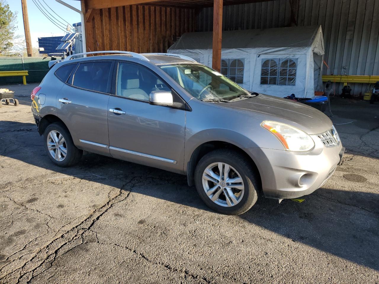 2013 Nissan Rogue S Gray vin: JN8AS5MV6DW606282