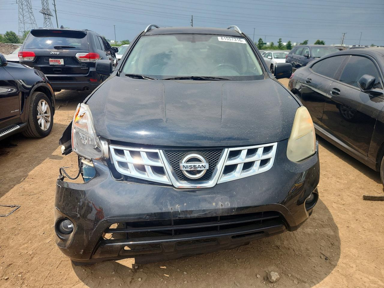 2013 Nissan Rogue S Черный vin: JN8AS5MV6DW607402