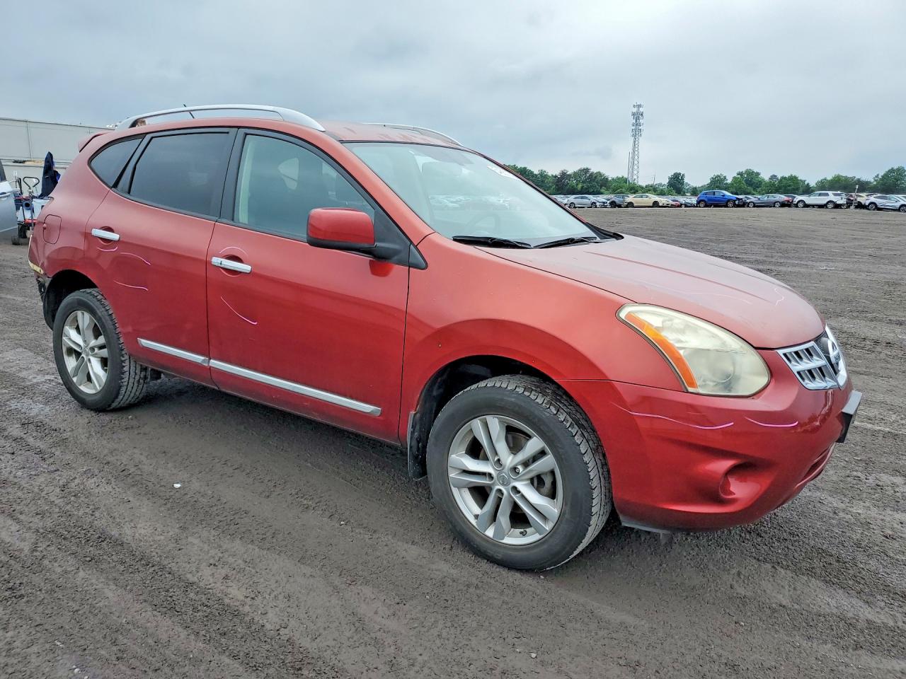 2013 Nissan Rogue S Красный vin: JN8AS5MV6DW613474