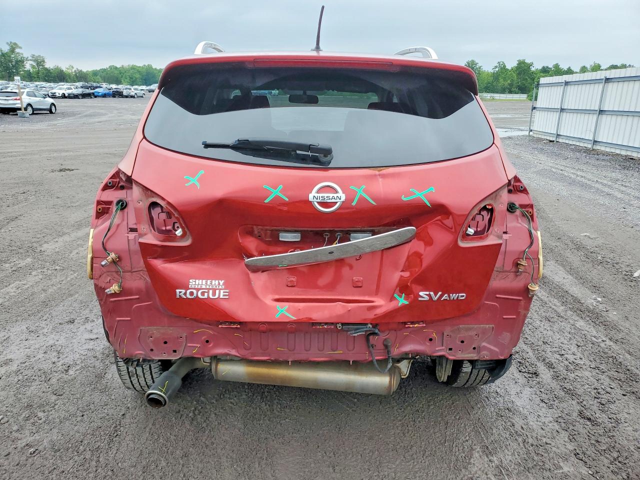 2013 Nissan Rogue S Красный vin: JN8AS5MV6DW613474