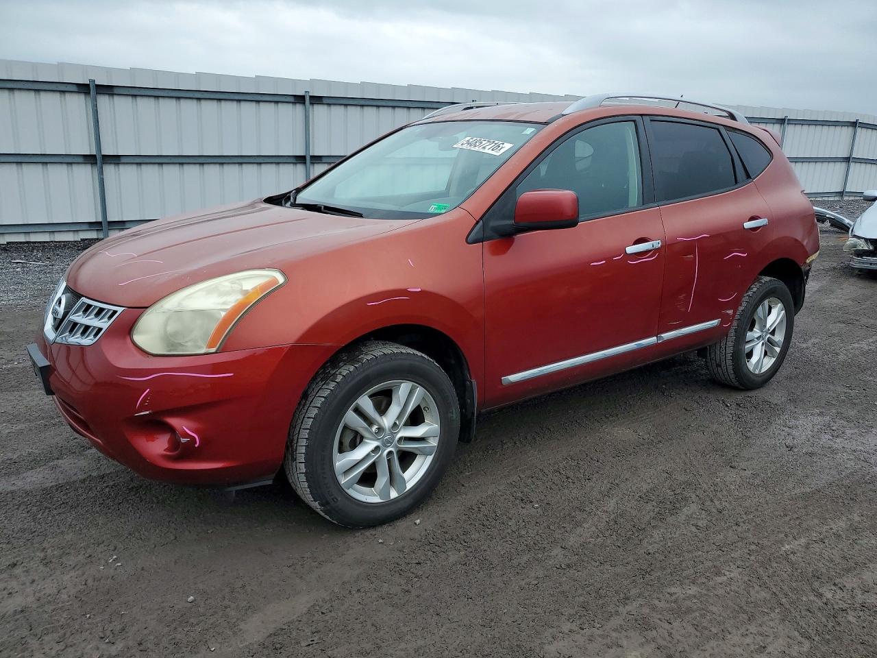 2013 Nissan Rogue S Красный vin: JN8AS5MV6DW613474
