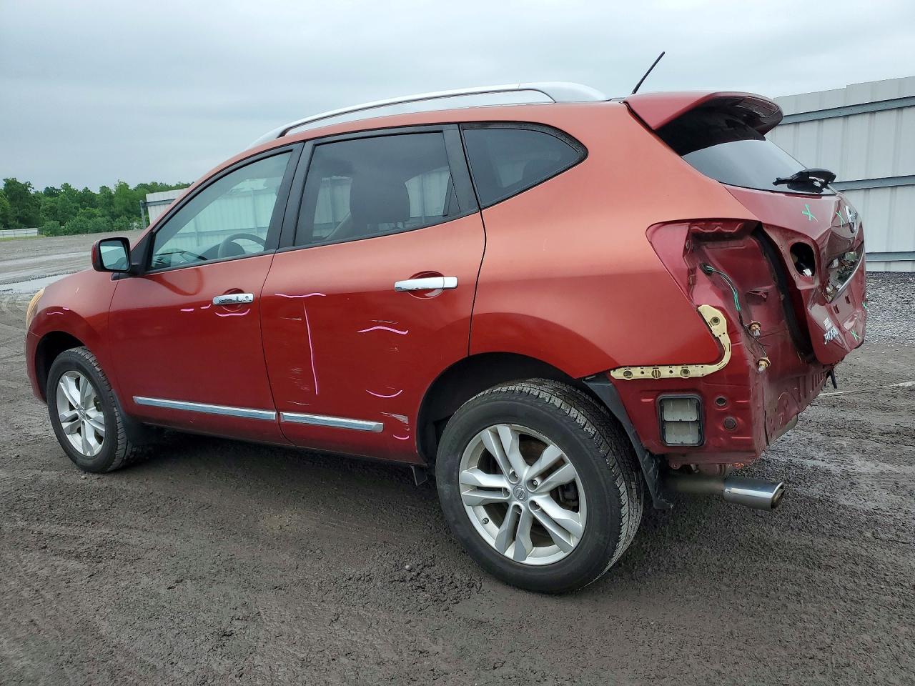 2013 Nissan Rogue S Красный vin: JN8AS5MV6DW613474