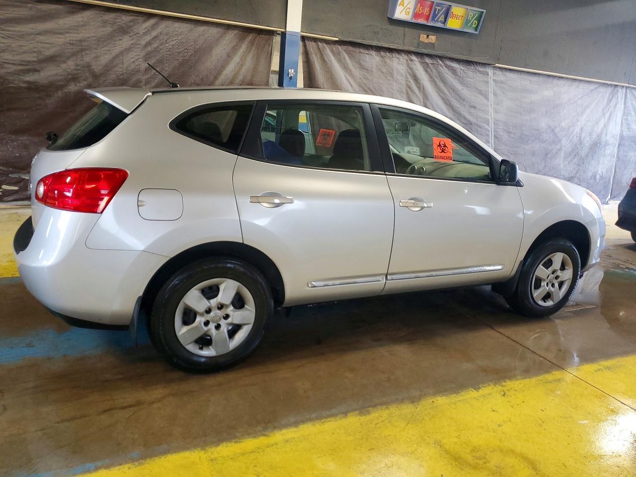 2013 Nissan Rogue S Silver vin: JN8AS5MV6DW621011