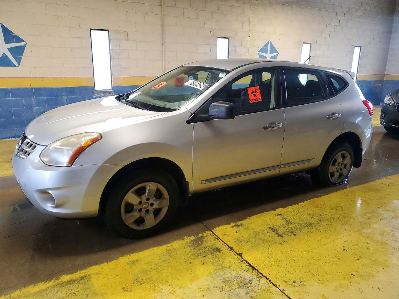 2013 Nissan Rogue S Silver vin: JN8AS5MV6DW621011