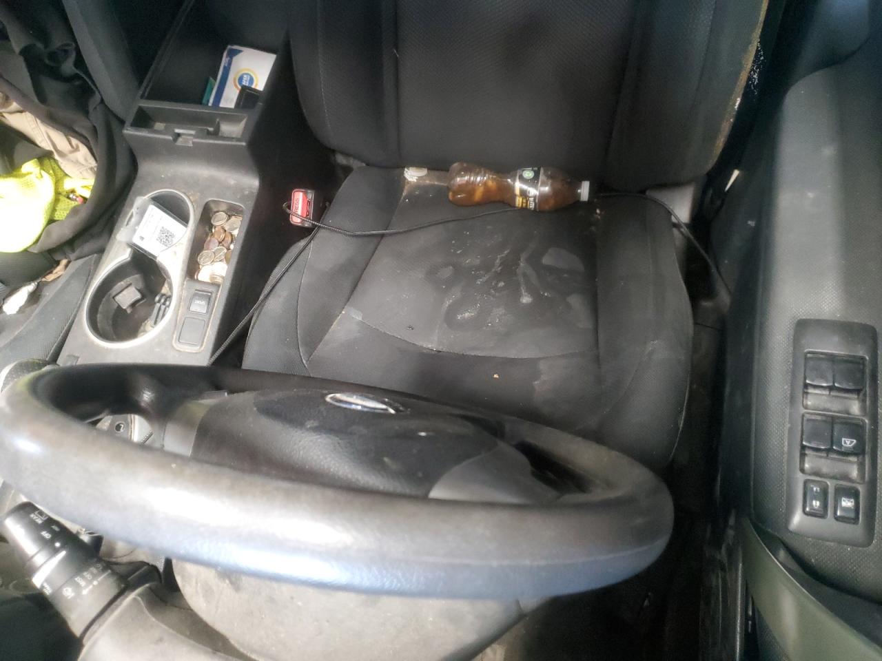 2013 Nissan Rogue S Silver vin: JN8AS5MV6DW621011 Damage: Left Front Seat, Stained, Permanent