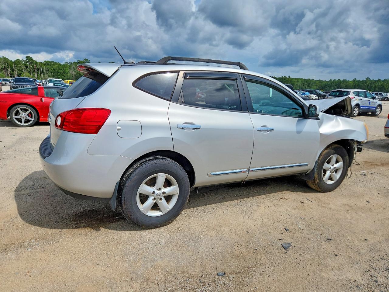 2013 Nissan Rogue S Silver vin: JN8AS5MV6DW622546