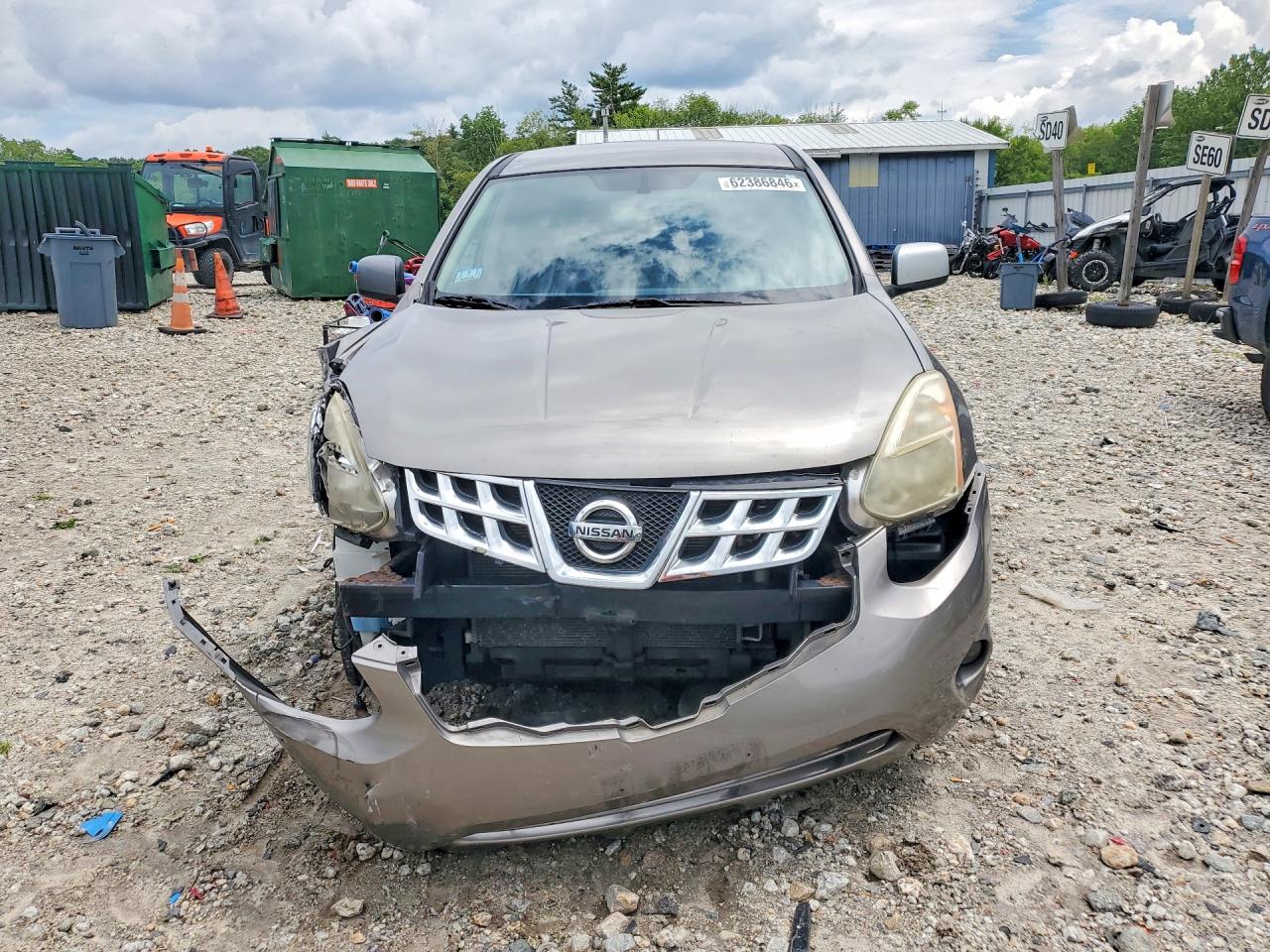 2013 Nissan Rogue S Gray vin: JN8AS5MV6DW623003