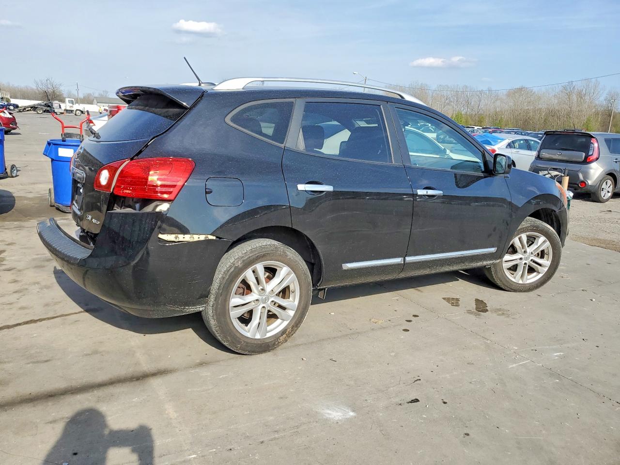 2013 Nissan Rogue S Black vin: JN8AS5MV6DW628959